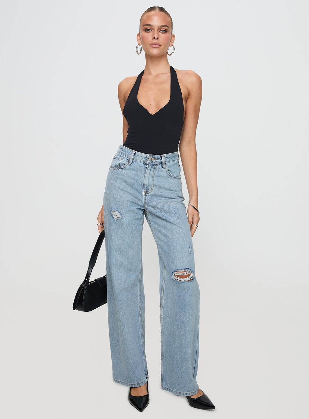 Beetle Ripped Jeans Light Wash