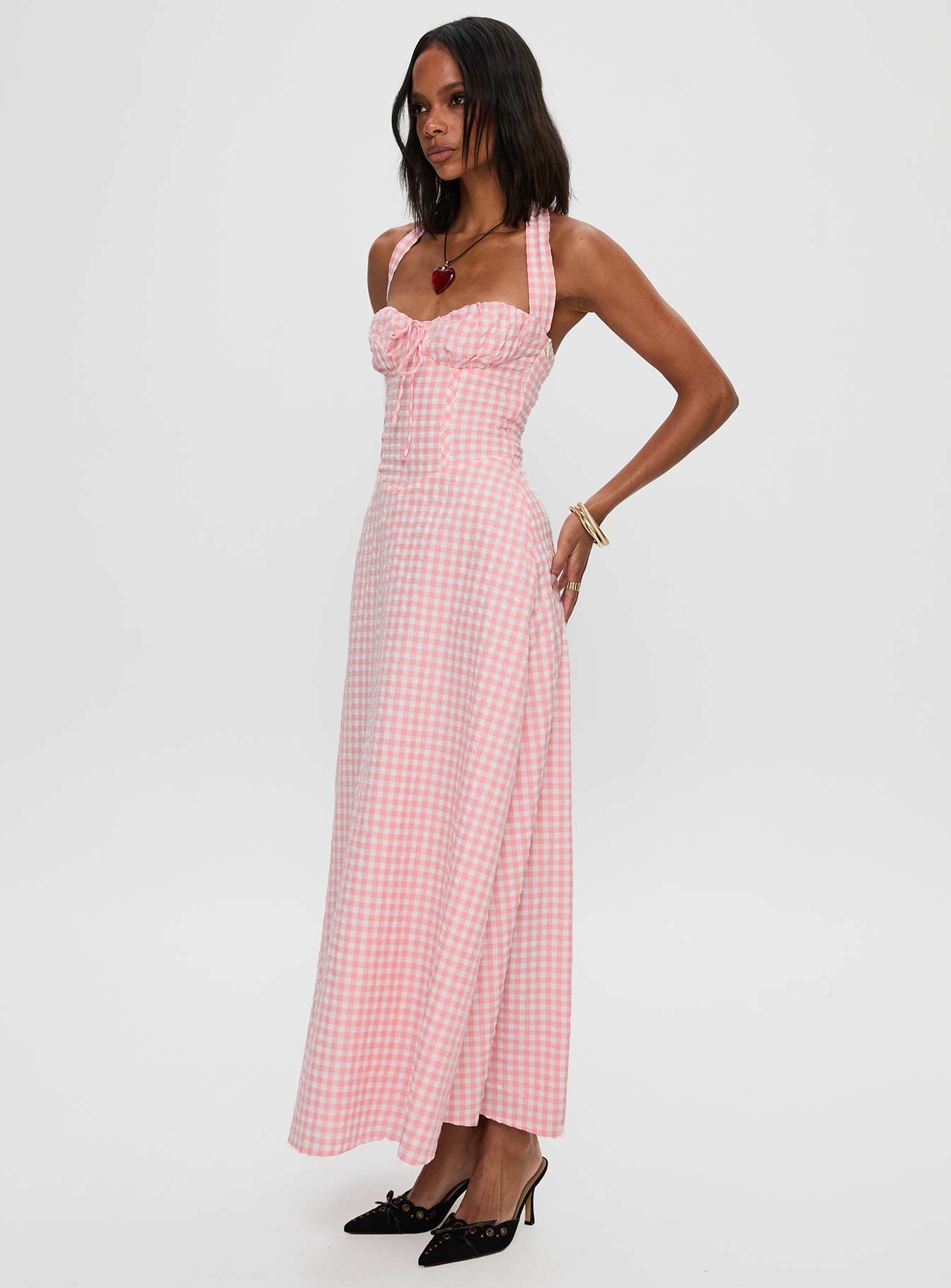 Lucky For You Halter Maxi Dress Multi