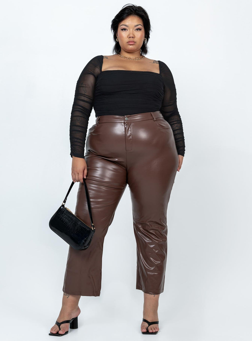 Love Lies Pants Brown Curve