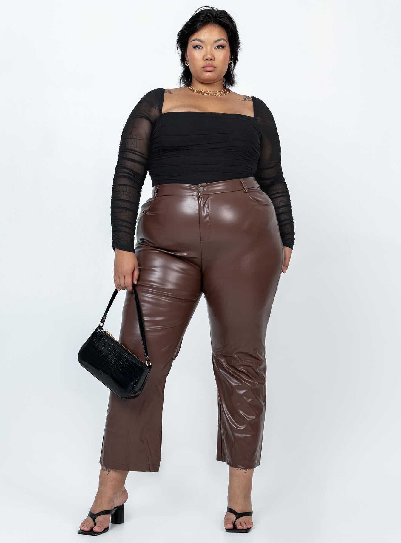 Love Lies Pants Brown Curve
