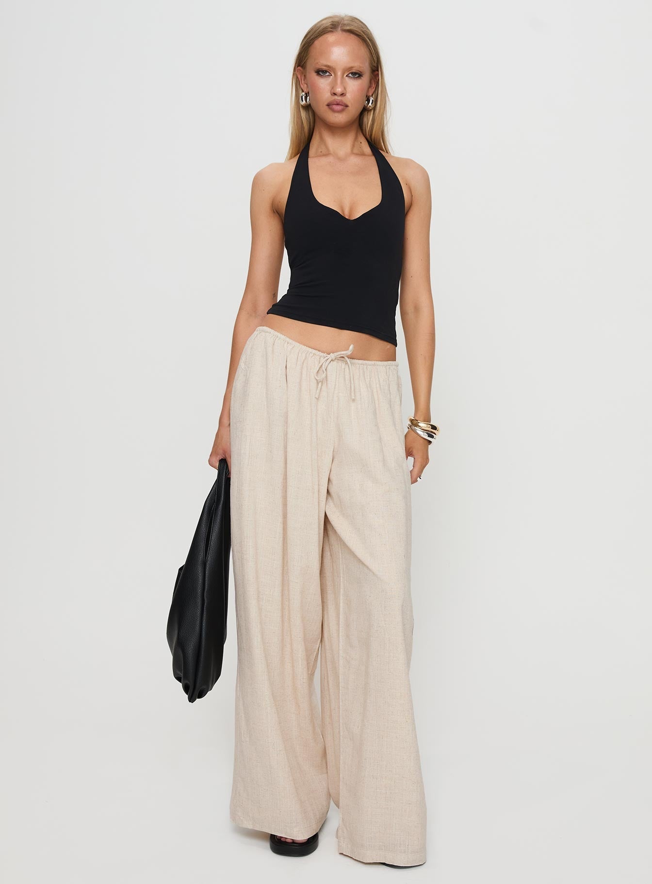 Beach Comber Linen Pant Beige