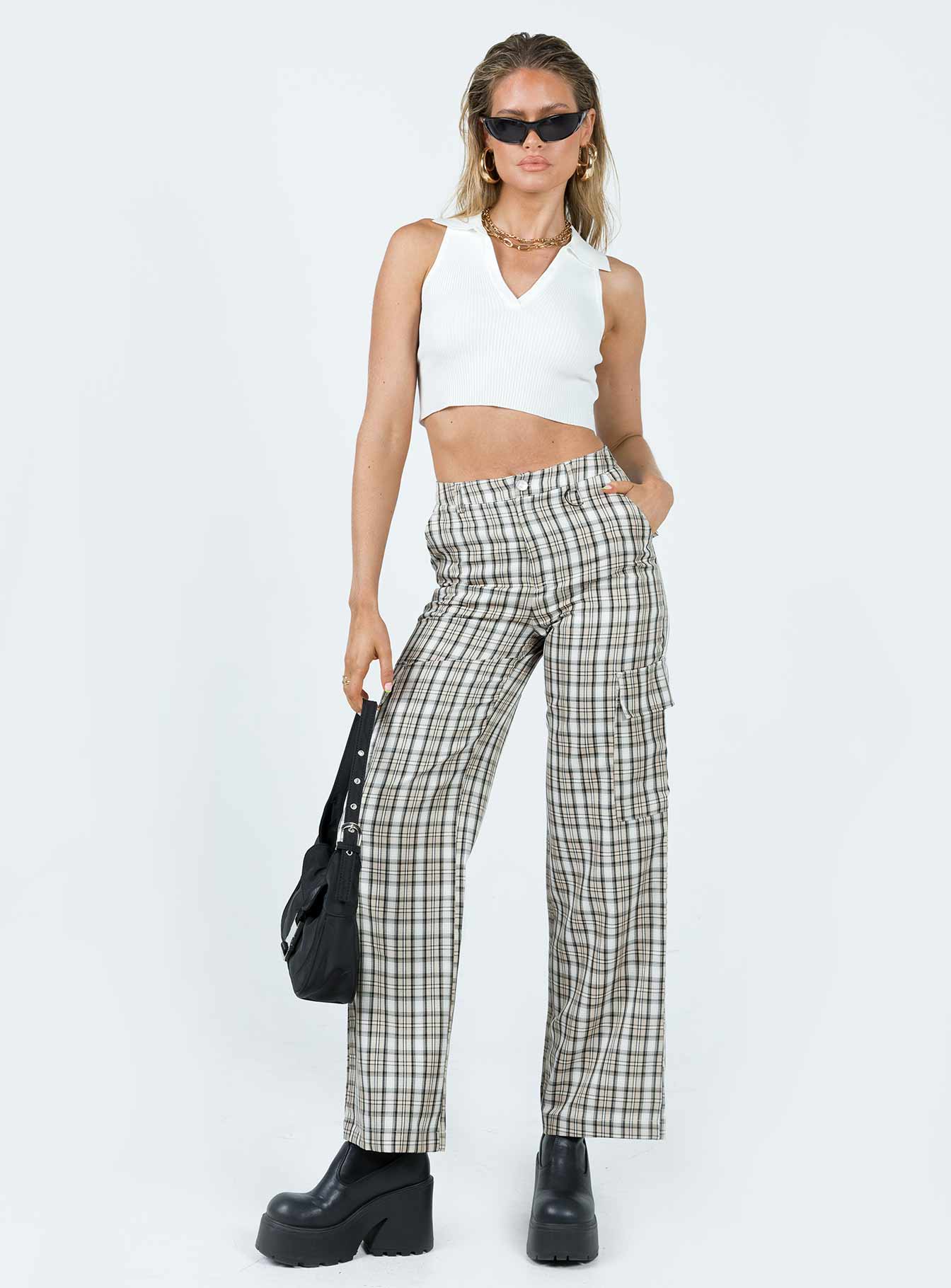 Mckay Check Cargo Pants Multi