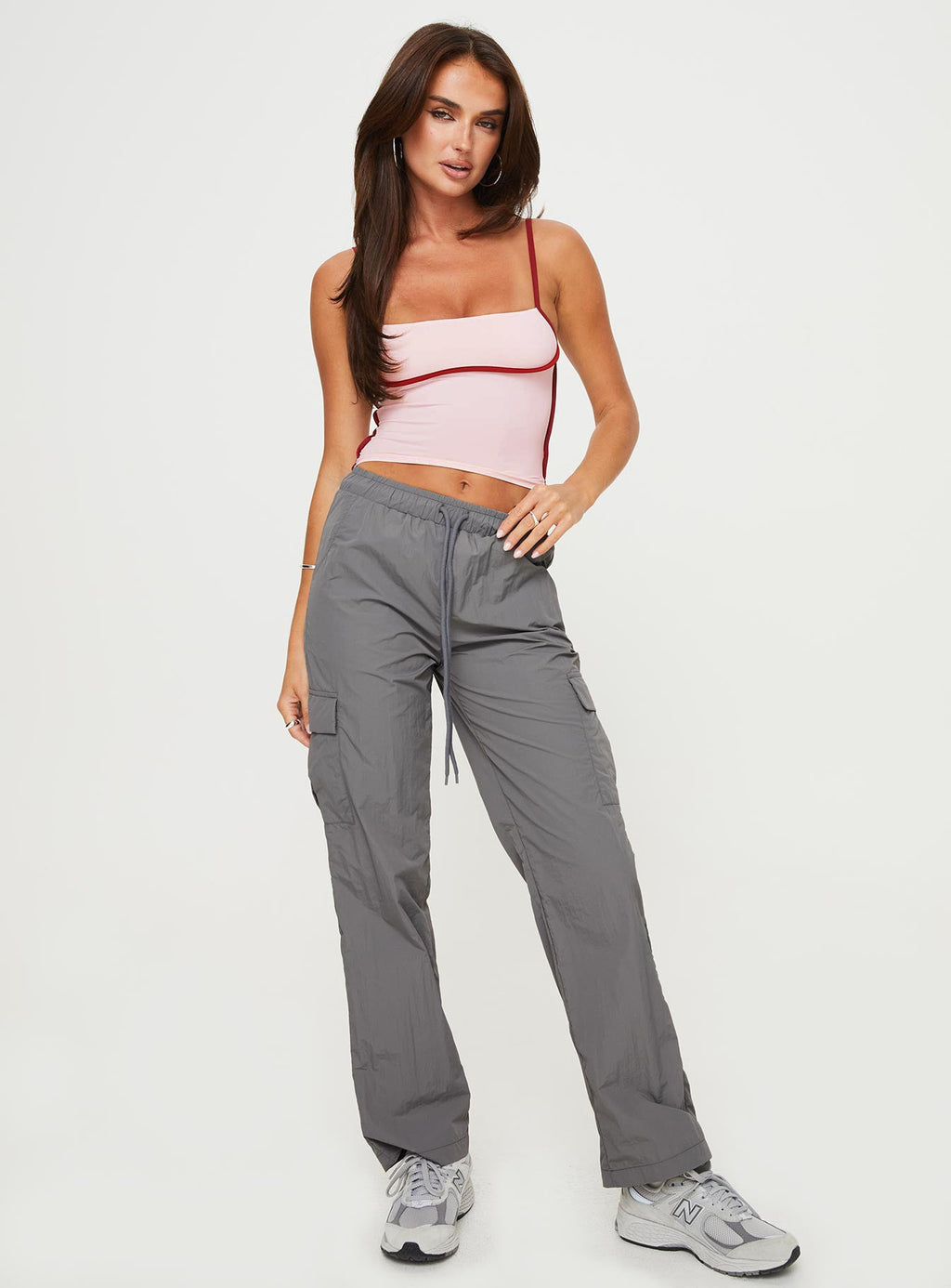 Flossie Parachute Pants Slate