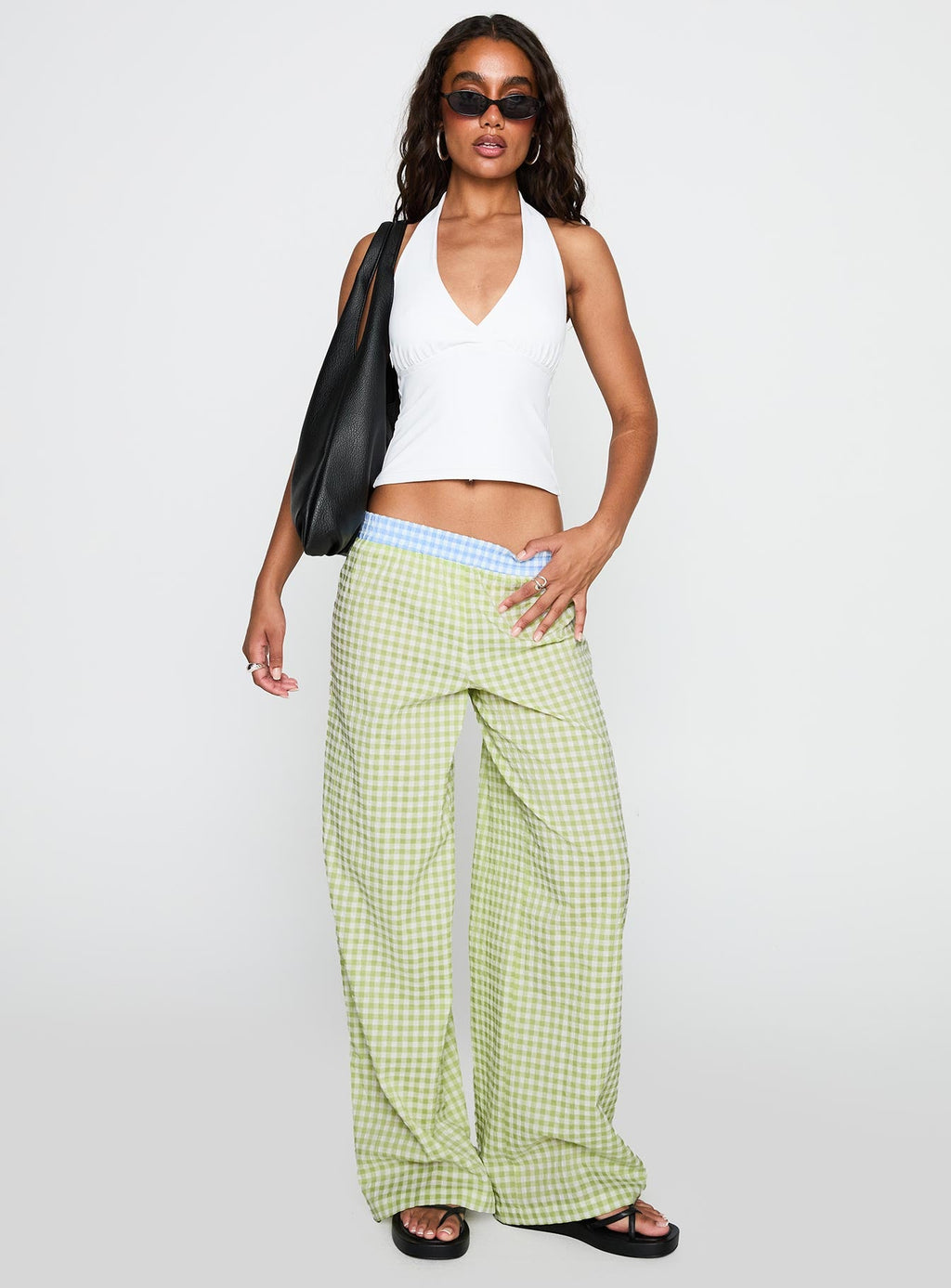 Neevie Wide Leg Pants Green