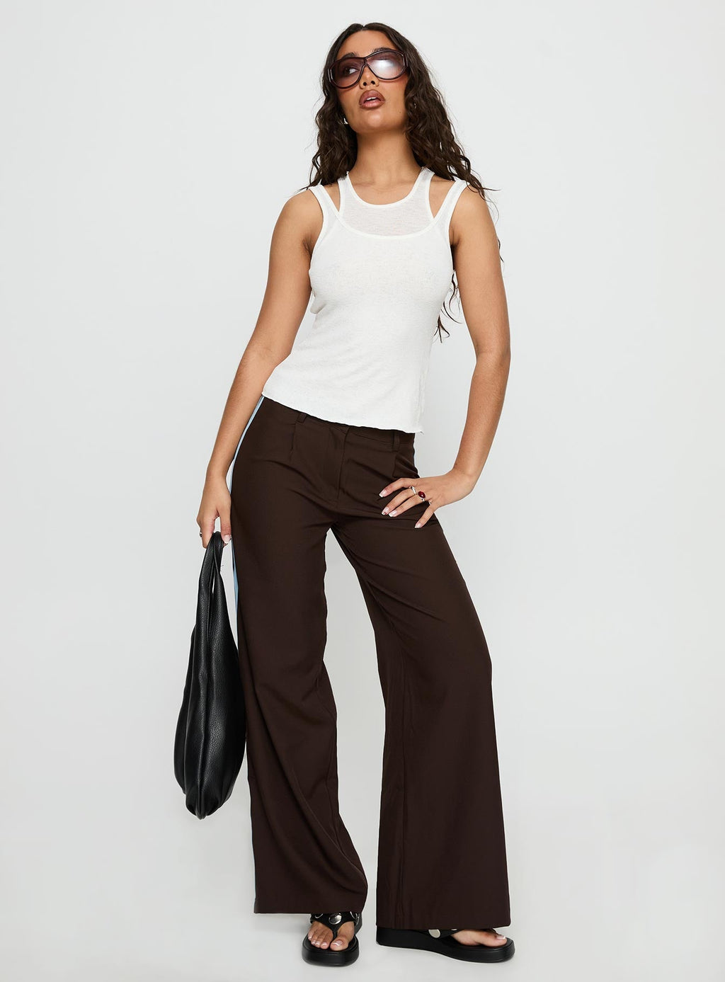 Wendi Tipping Suit Pant Brown / Blue