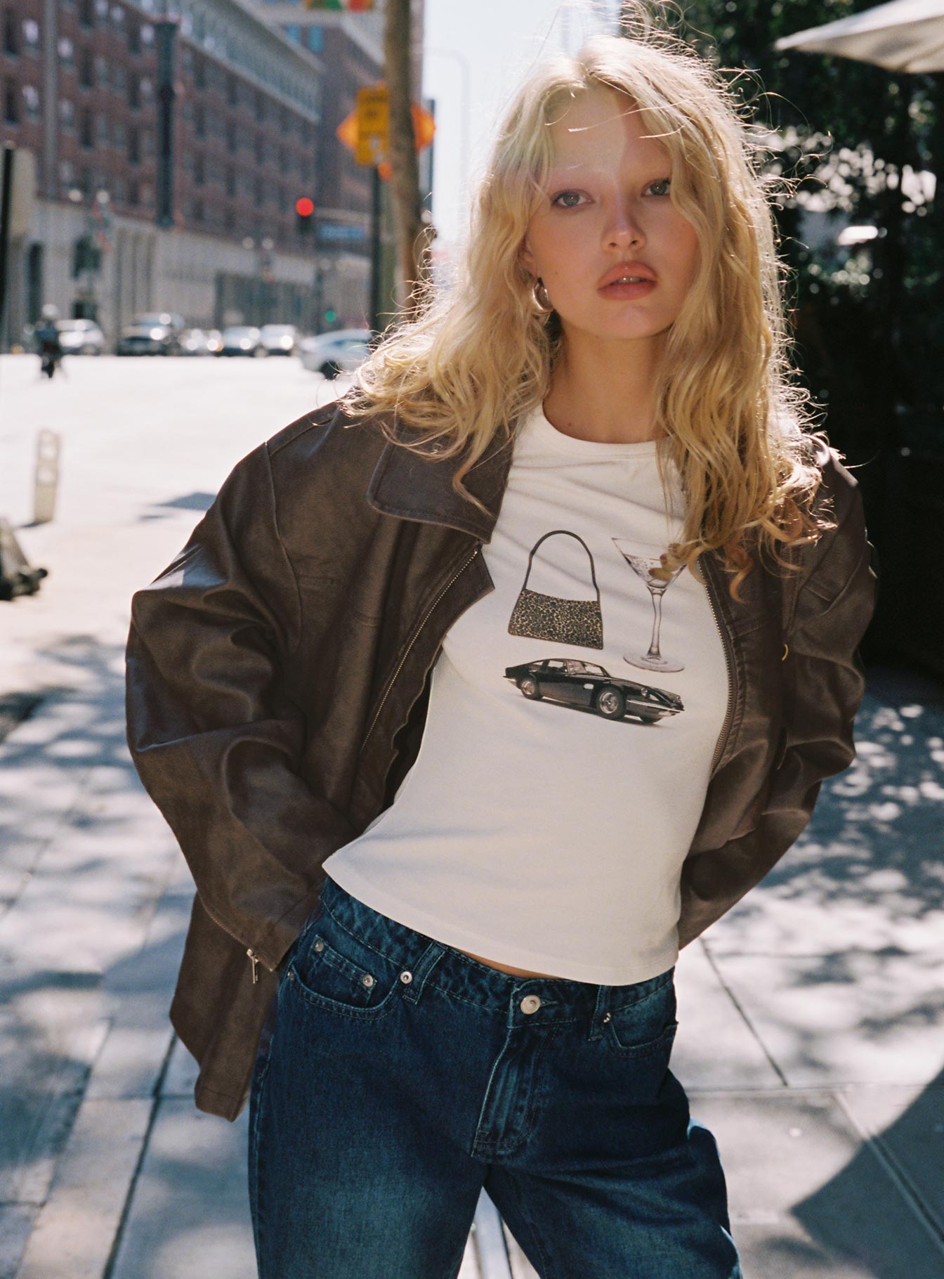 Marseille Manners Graphic Top Cream