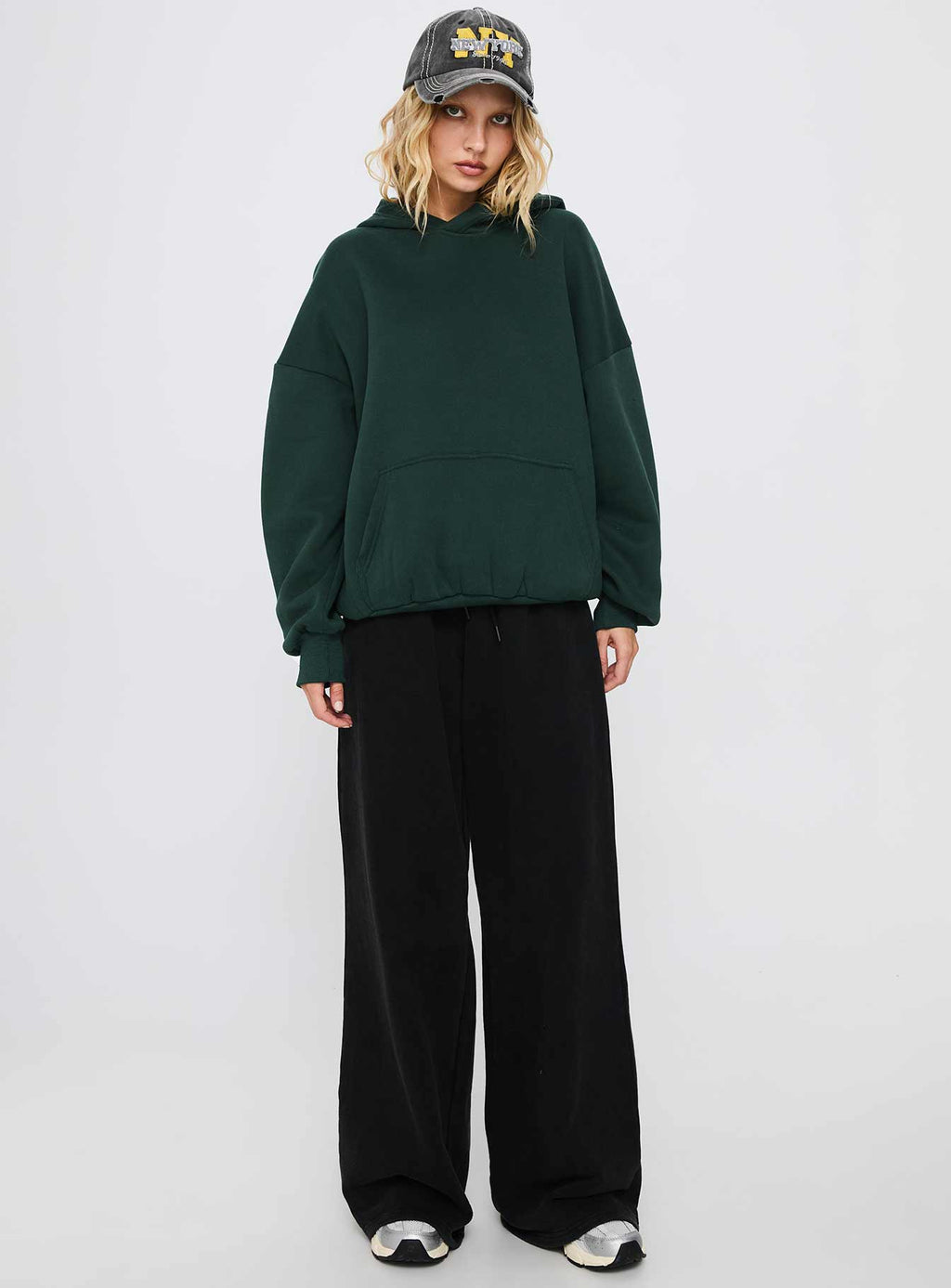 Good Luck Graphic Hoodie Green / Blue