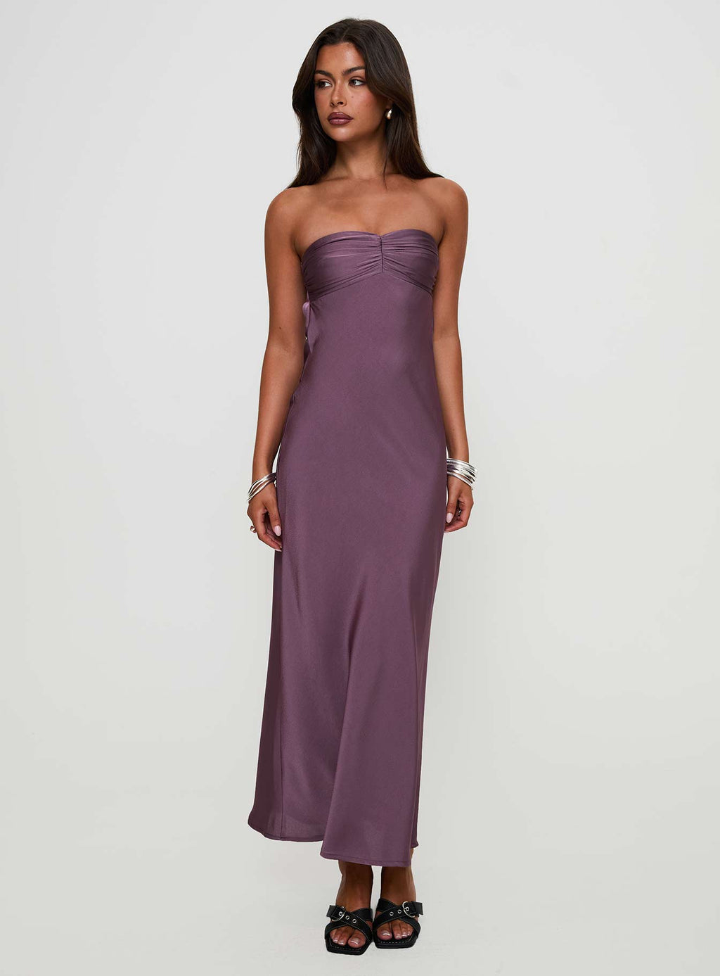 Maryska Strapless Maxi Dress Purple