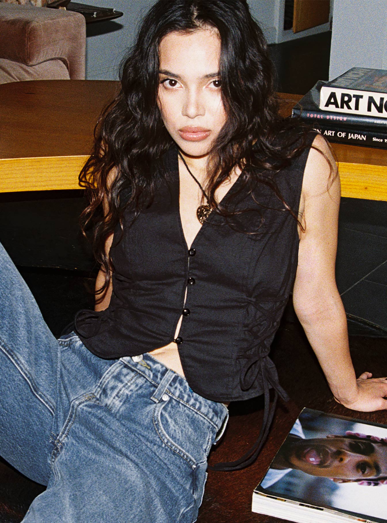 Stavia Vest Top Black