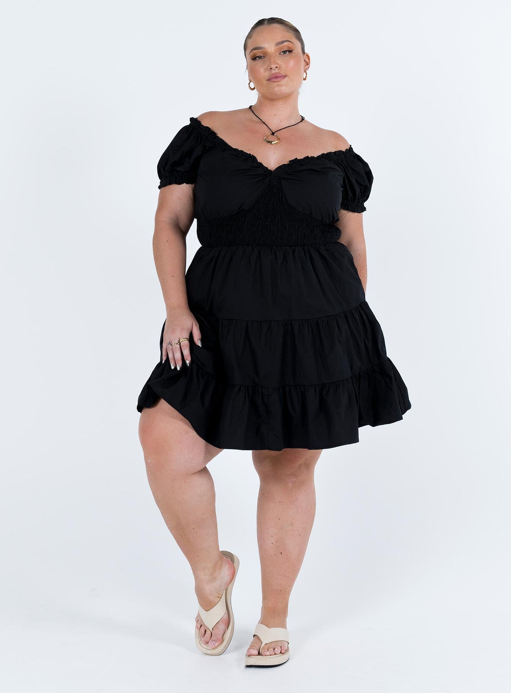 Daniela Mini Dress Black Curve