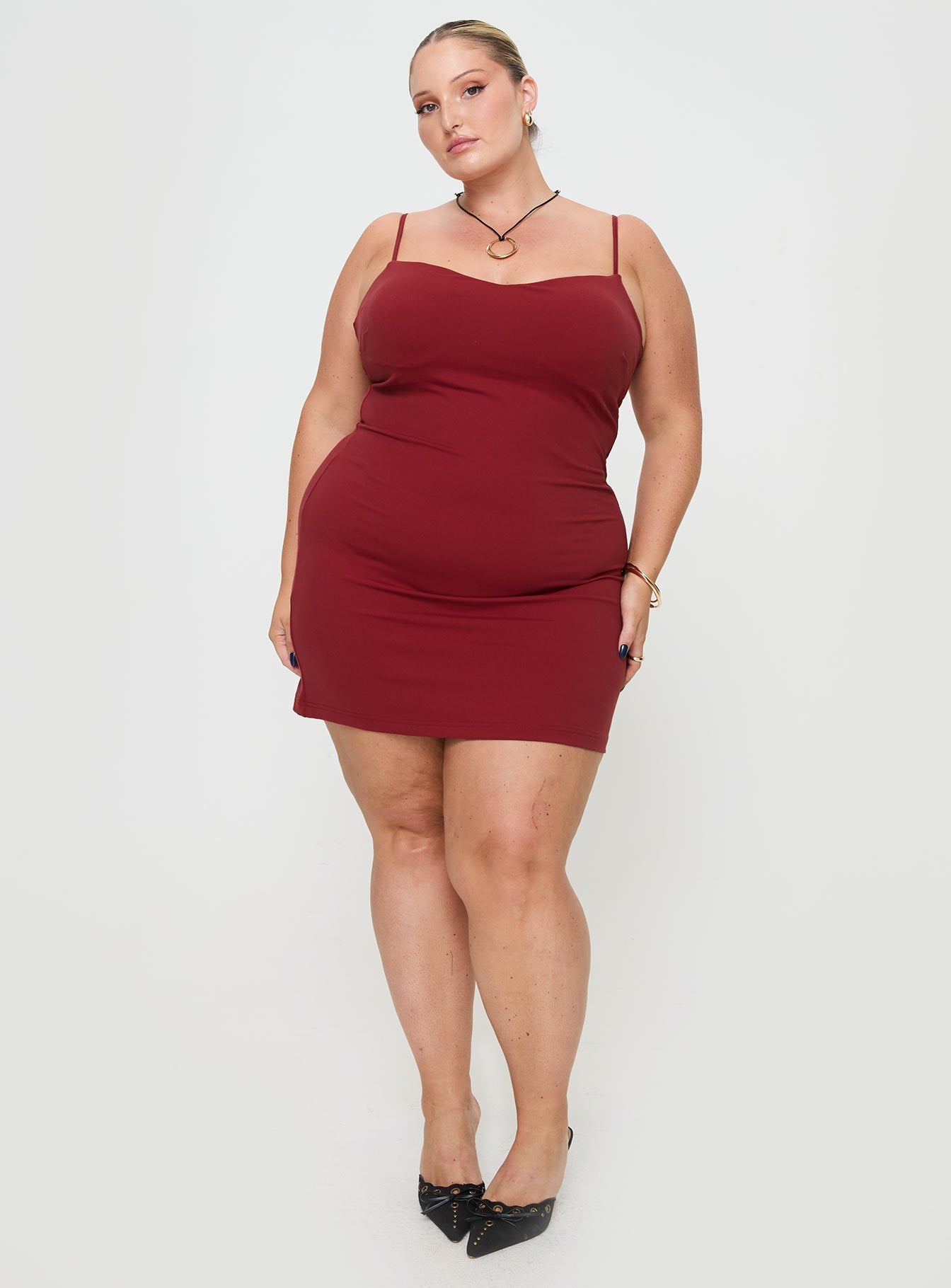 Serafina Mini Dress Red Curve