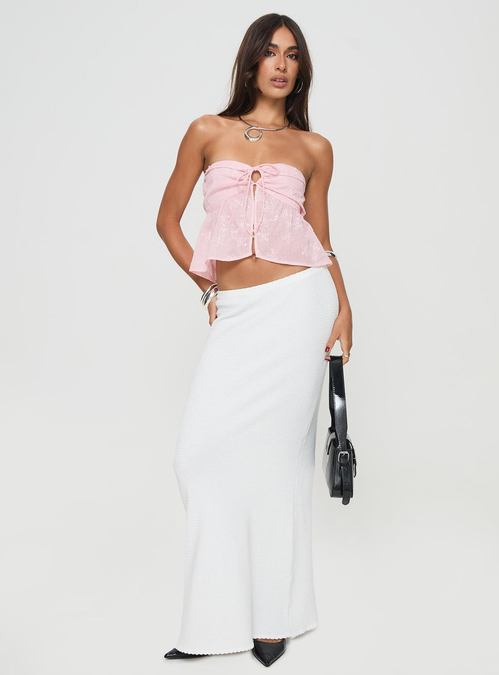 Rosenberg Strapless Top Pink