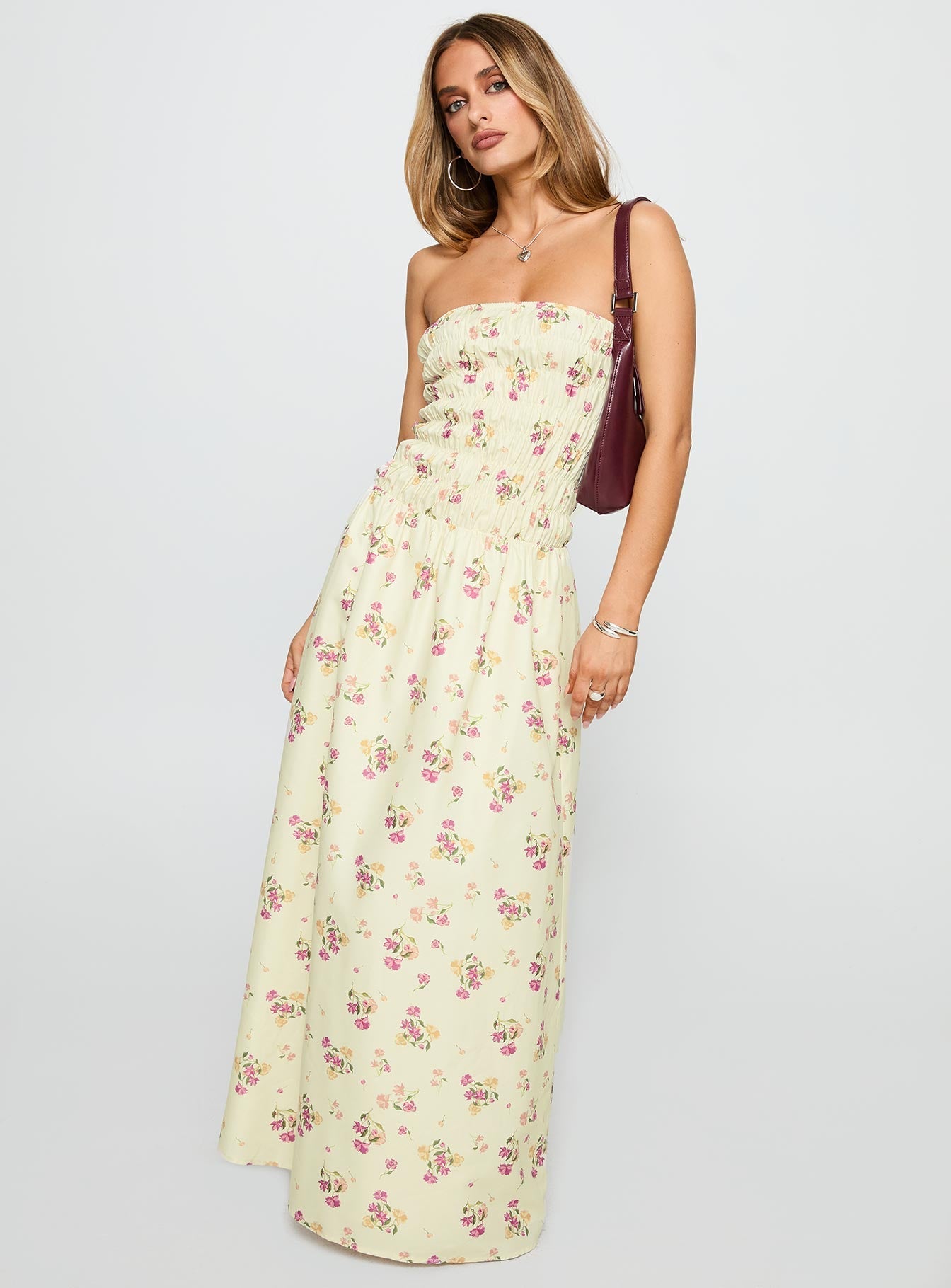 Human Nature Strapless Maxi Dress Multi Floral