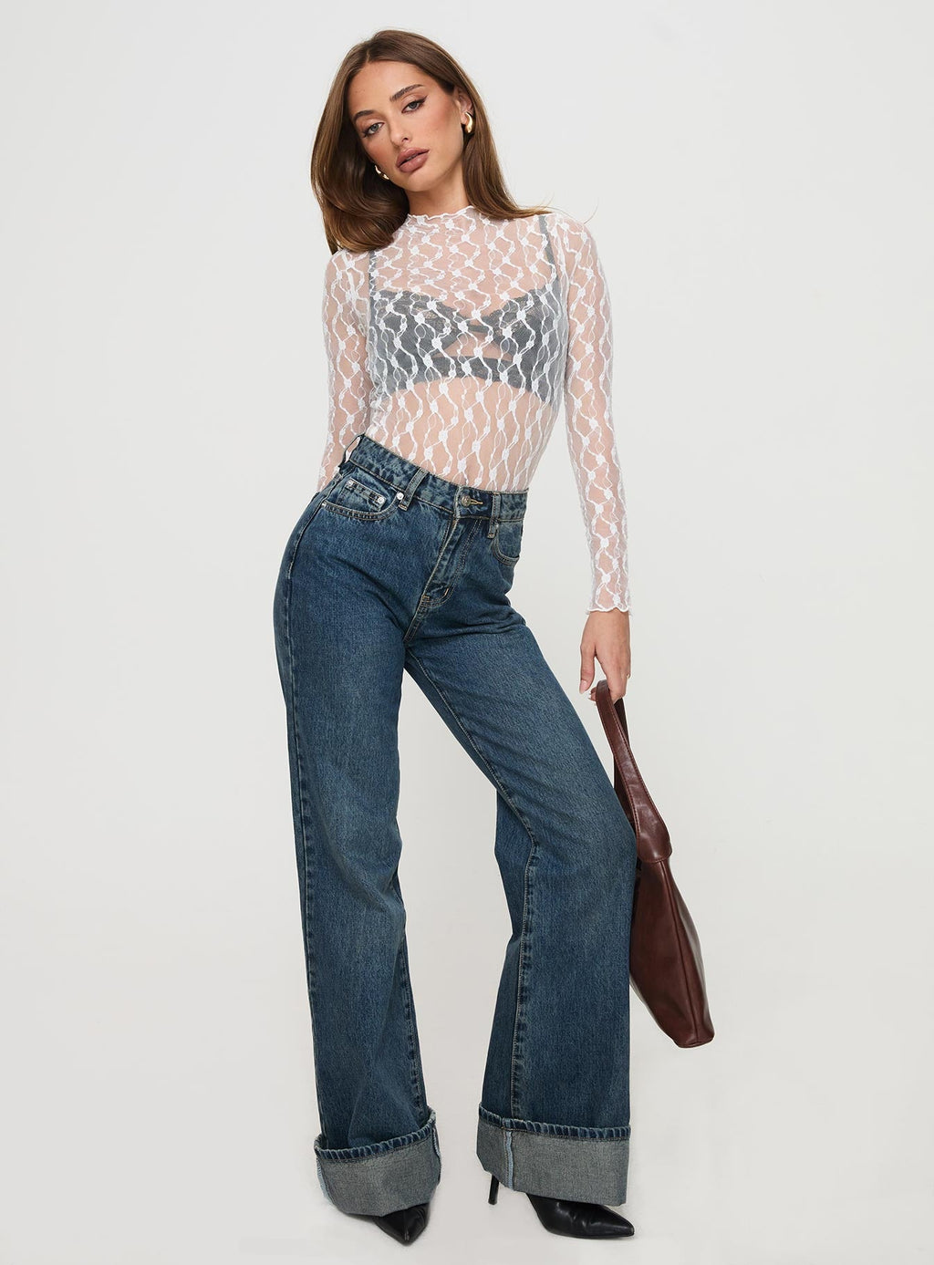 Liedman Long Sleeve Bodysuit White