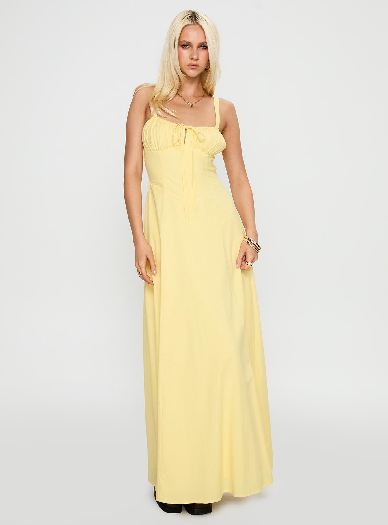Leticia Maxi Dress Lemon
