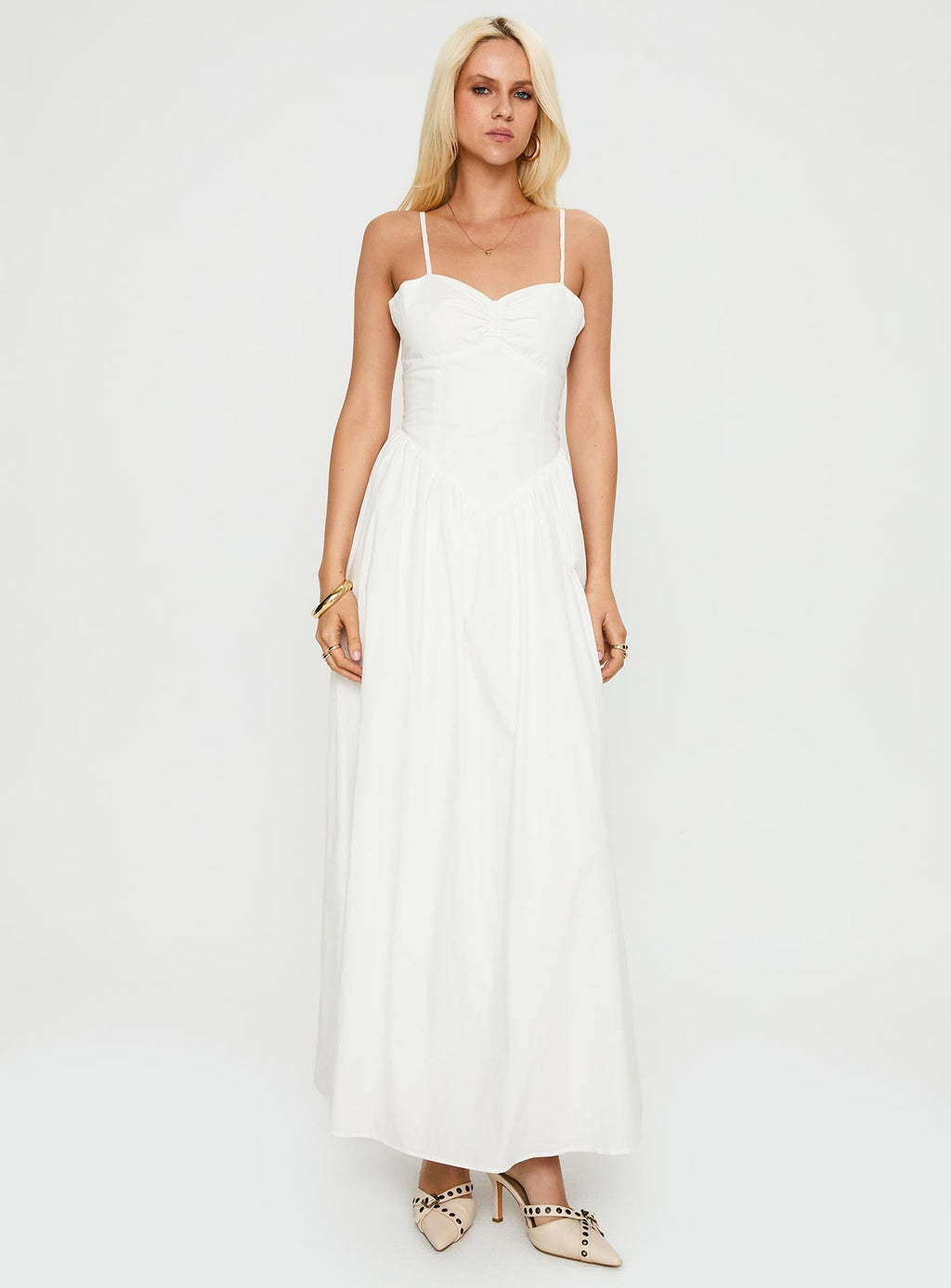 Ceremonious Maxi Dress White