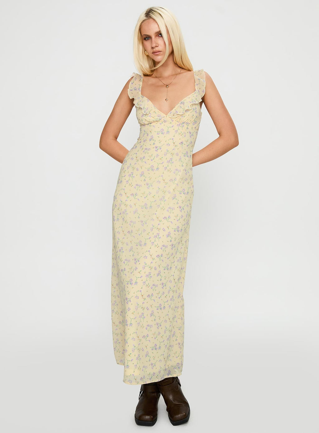 Jayne Frill Maxi Dress Multi