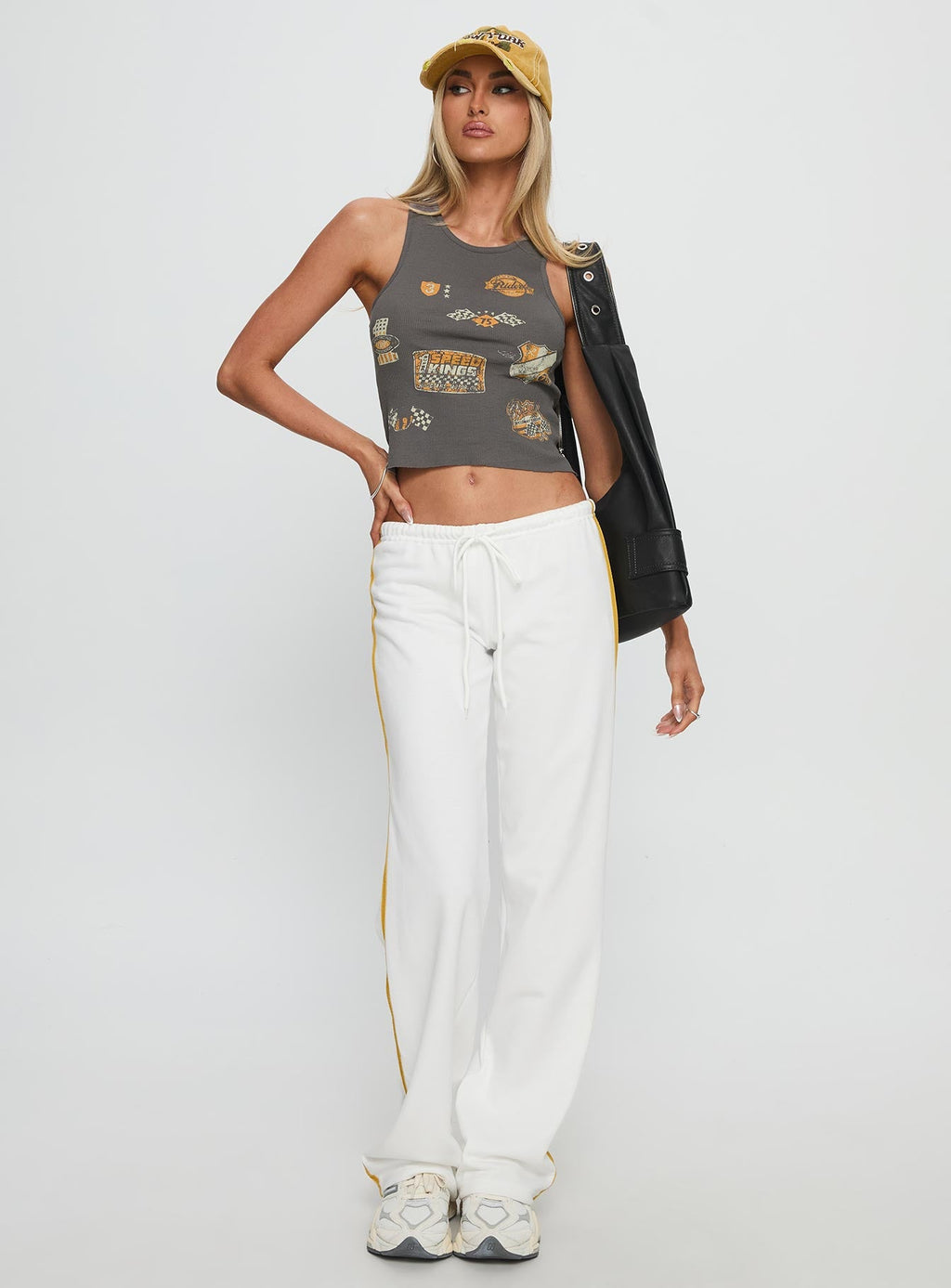 Need For Speed Tank Top Charcoal