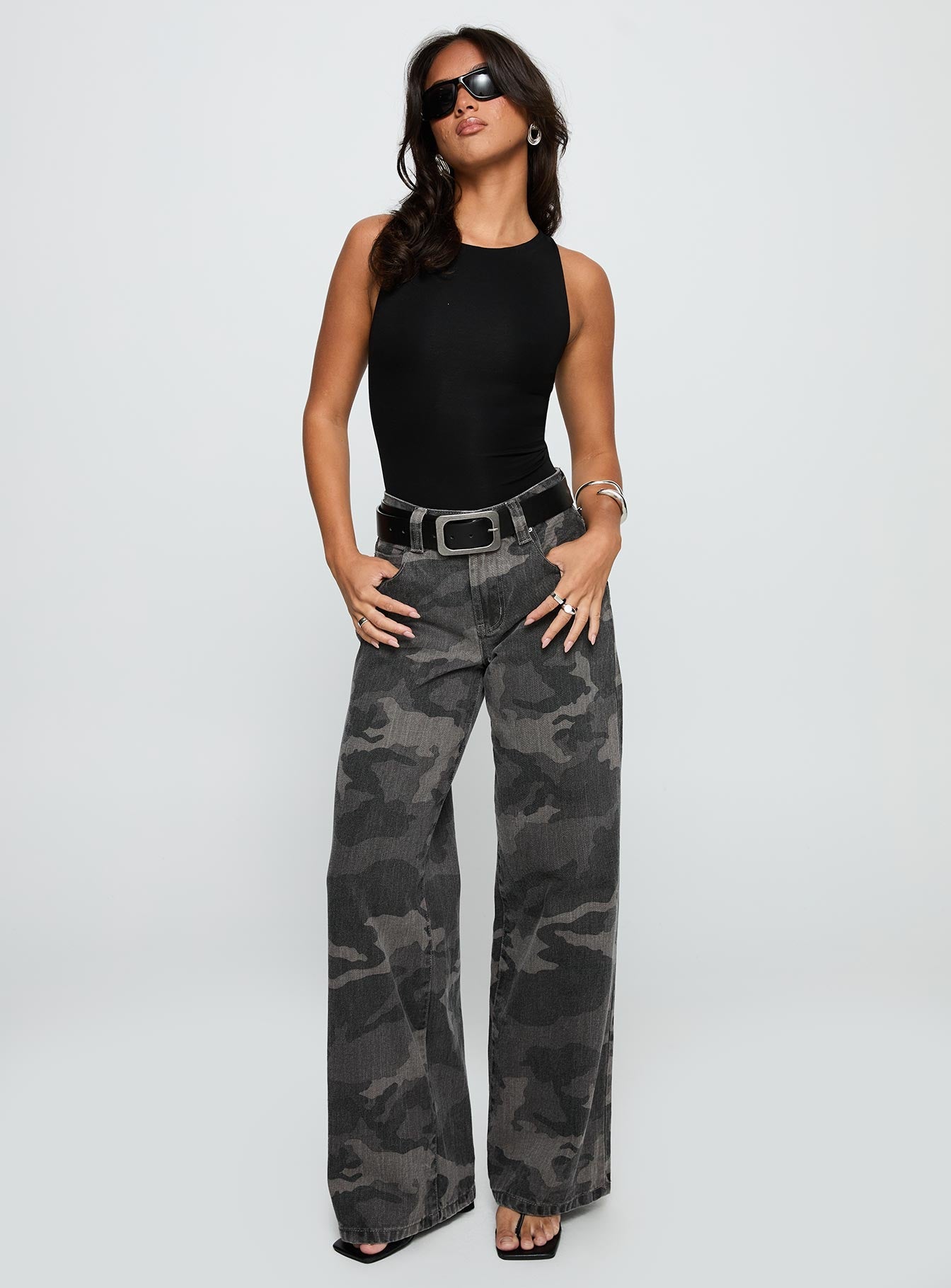 Majesty Tie Back Bodysuit Black