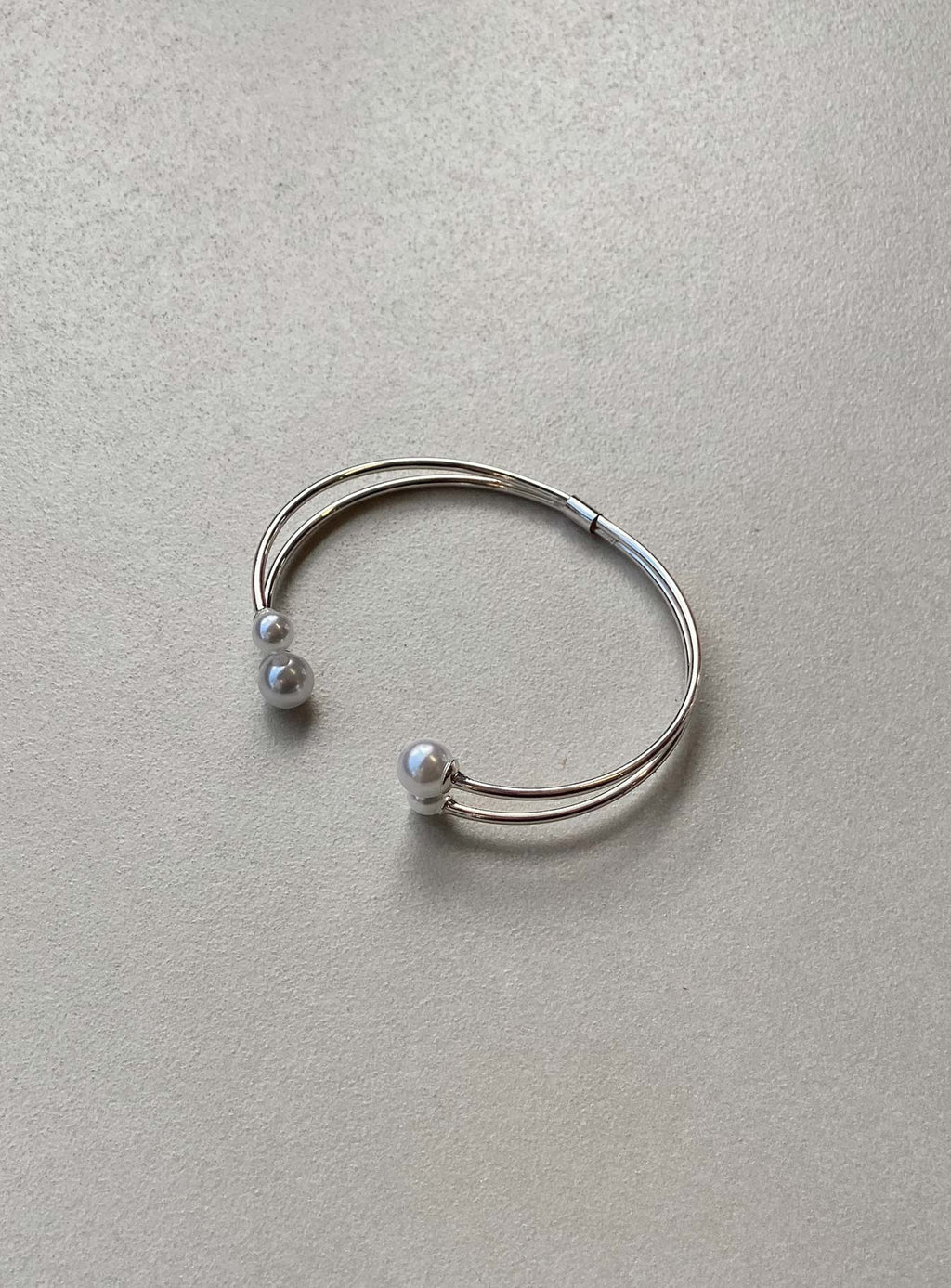 Calloway Pearl Cuff Silver