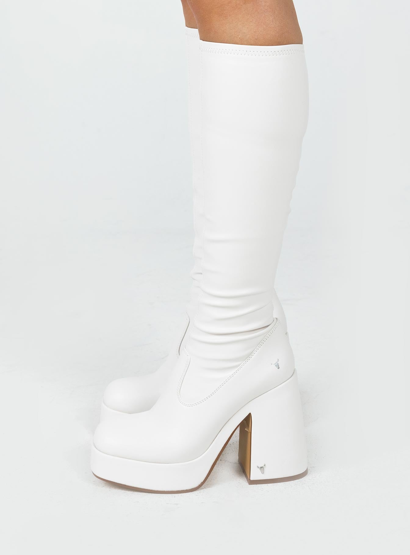 Windsor Smith Highkey Platform Knee High Boots Snow
