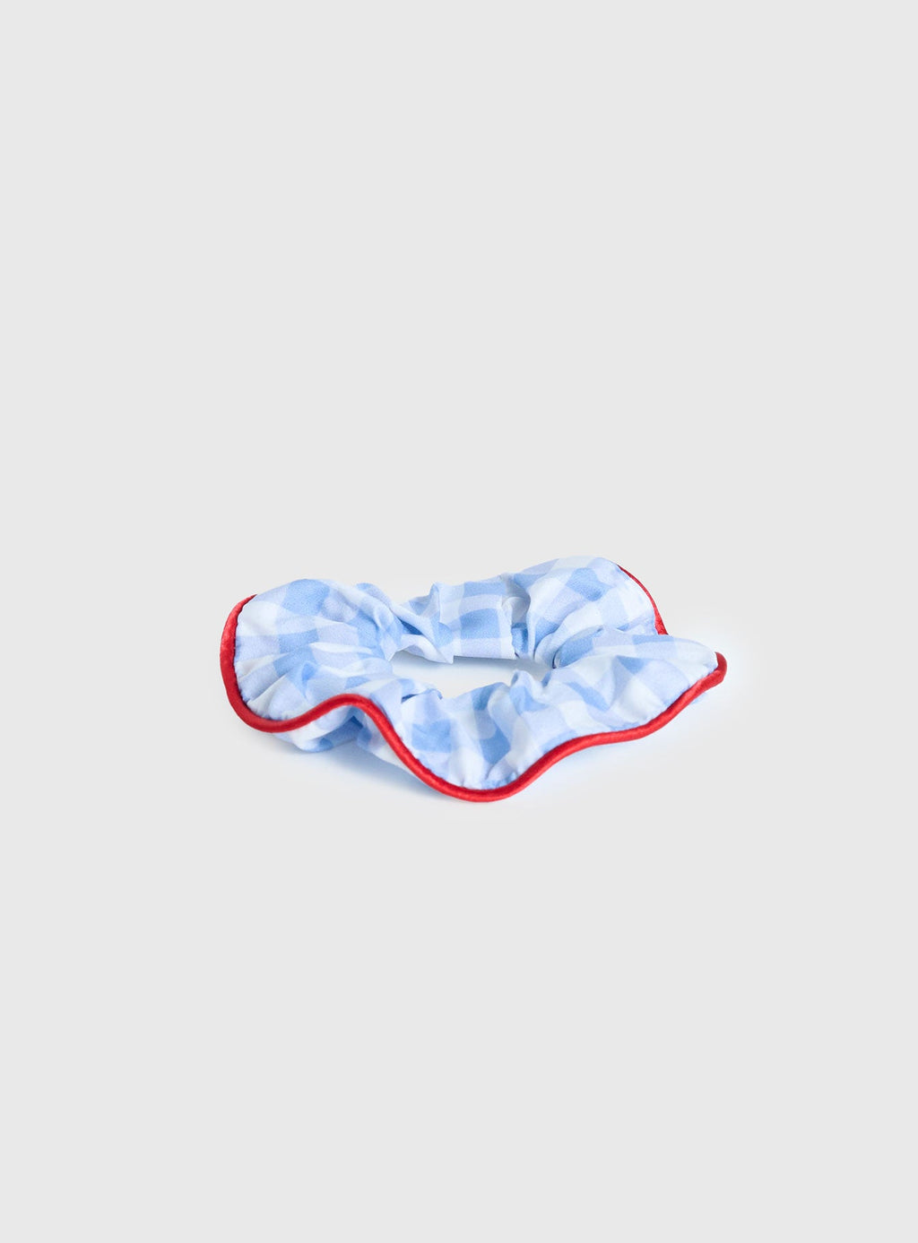 Deanie Scrunchie Blue Gingham