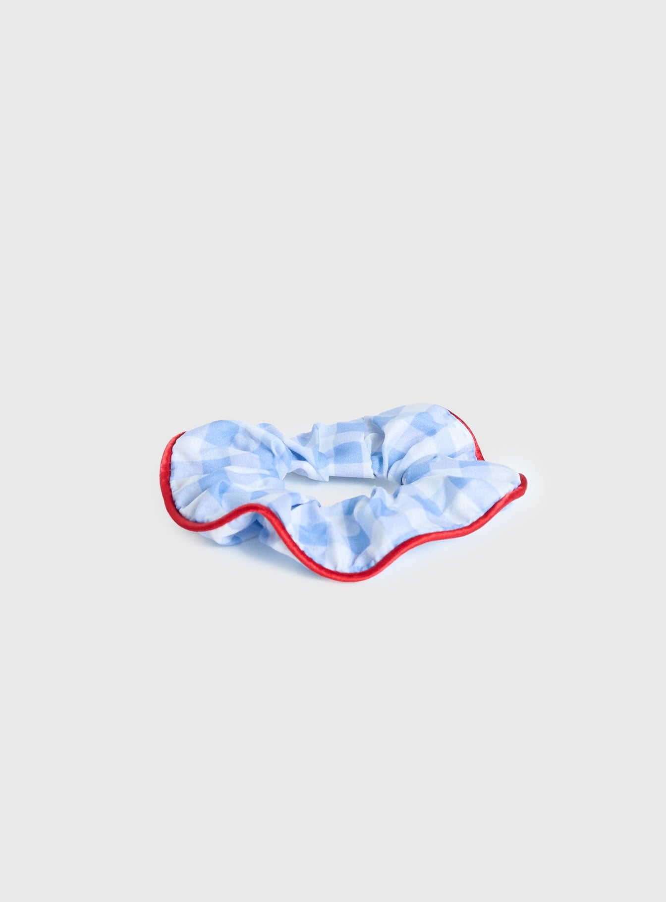 Deanie Scrunchie Blue Gingham