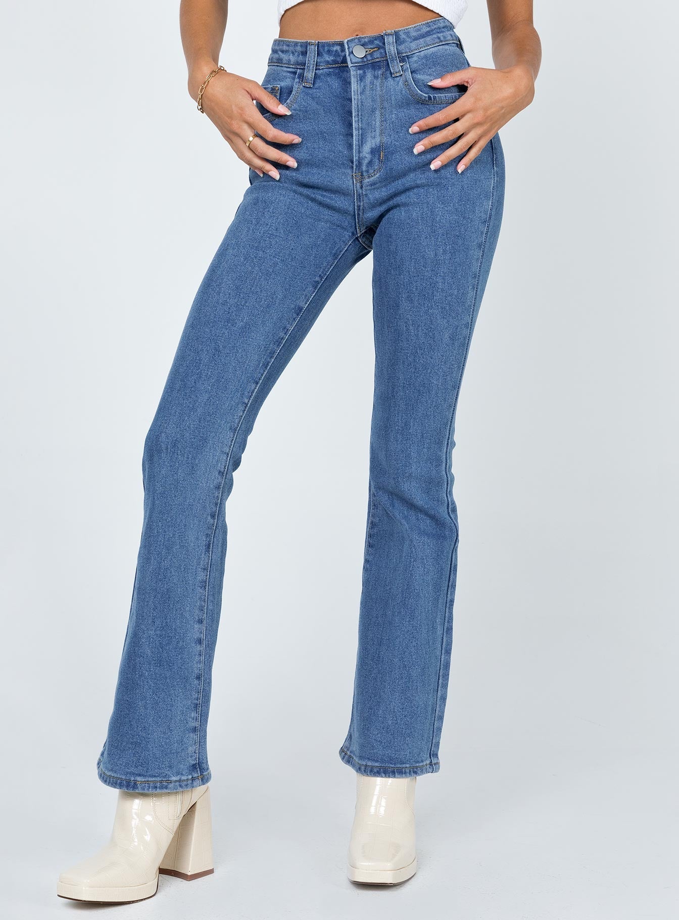Dark Wash Flare Jean Denim