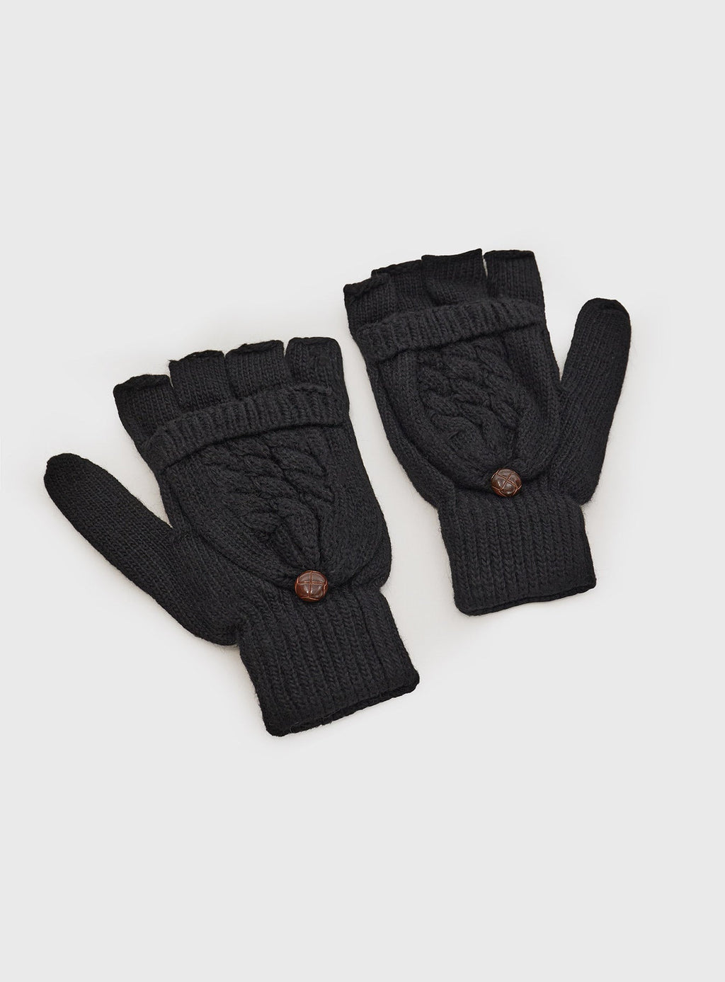 Crimsen Fingerless Gloves Black