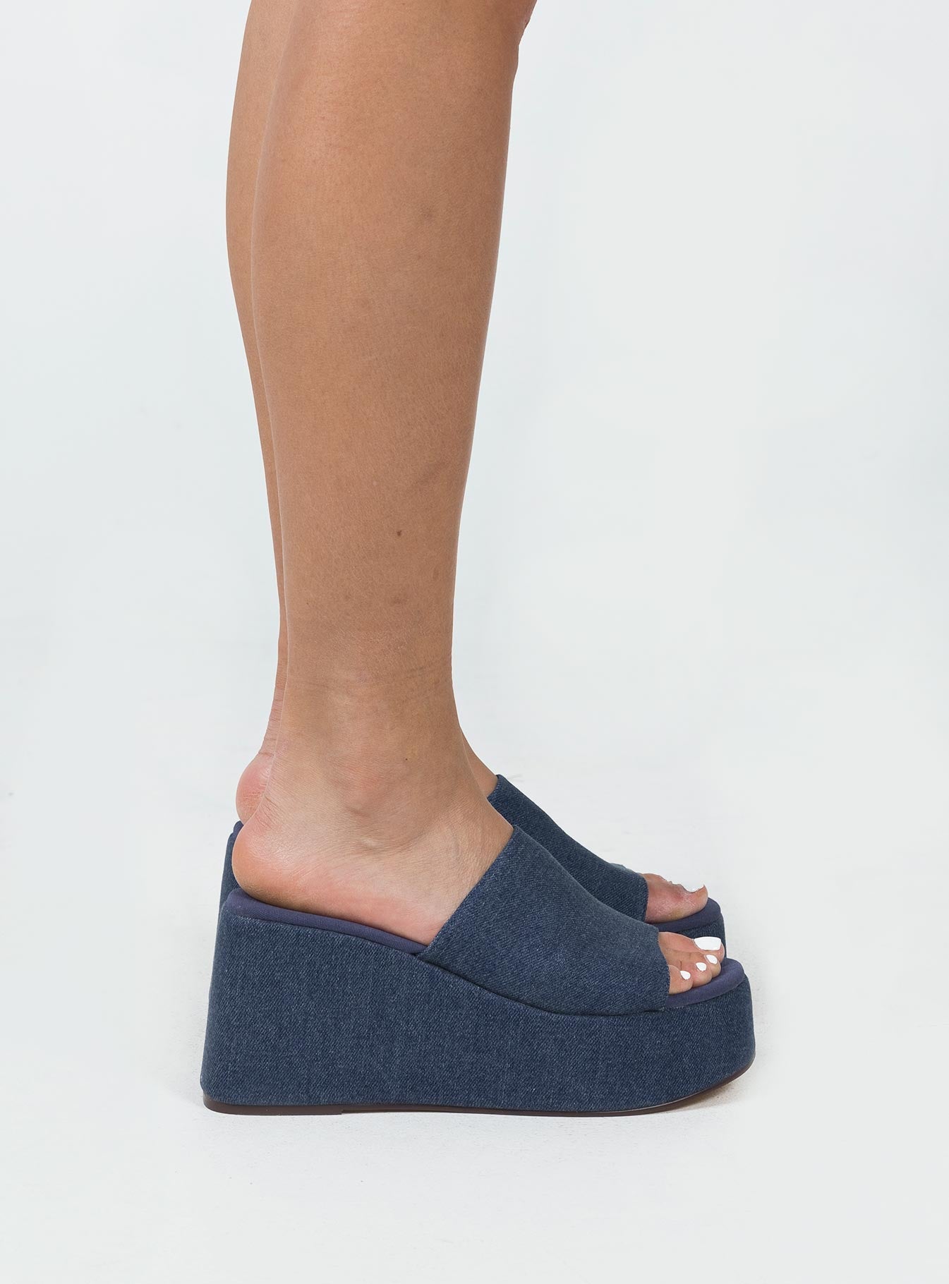 Broca Platform Sandal Dark Denim