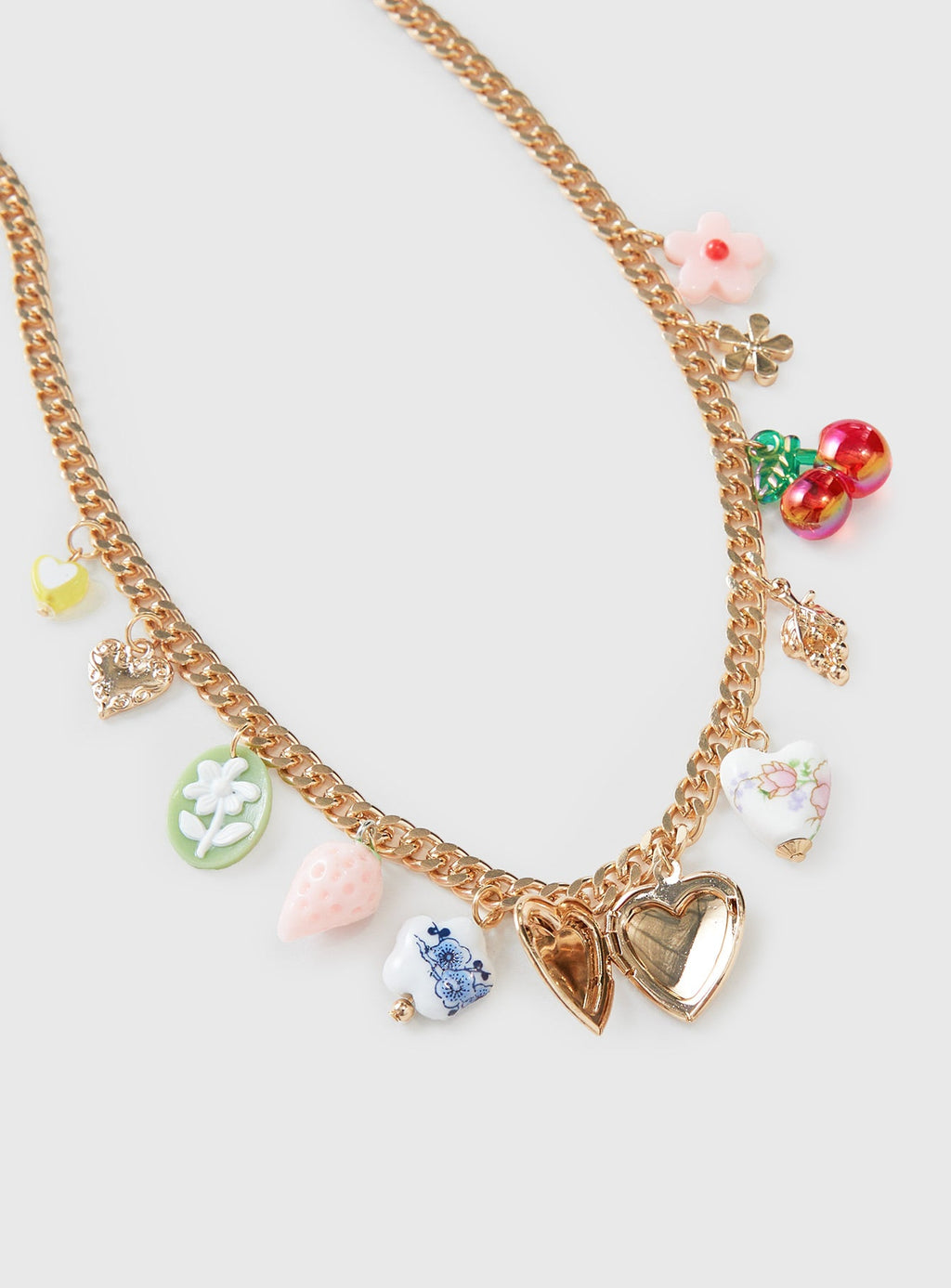 Get Closer Charm Necklace Gold
