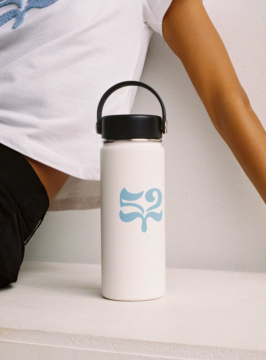 Take Care Charity Water Bottle White / Blue