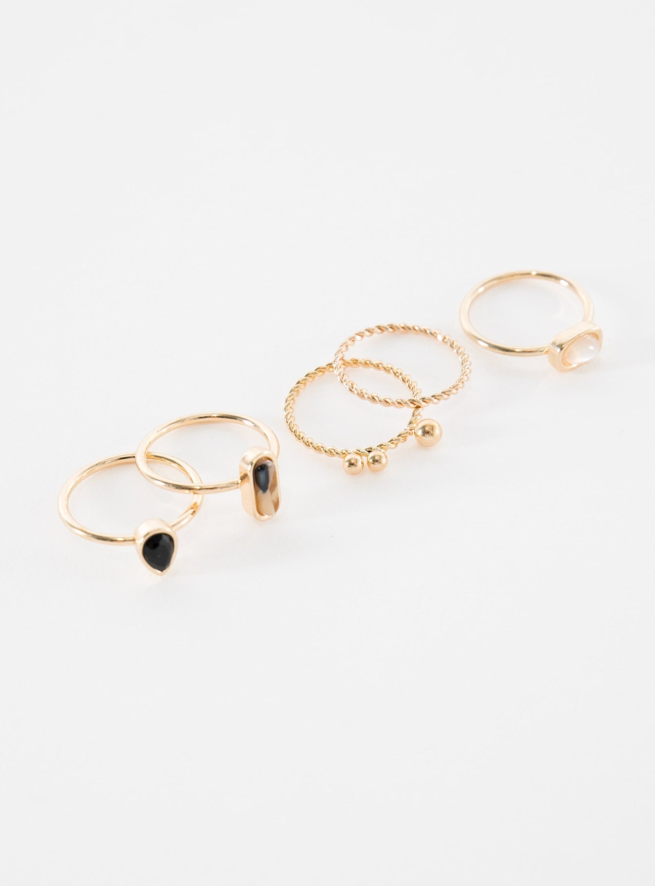 Bexlie Ring Pack Gold