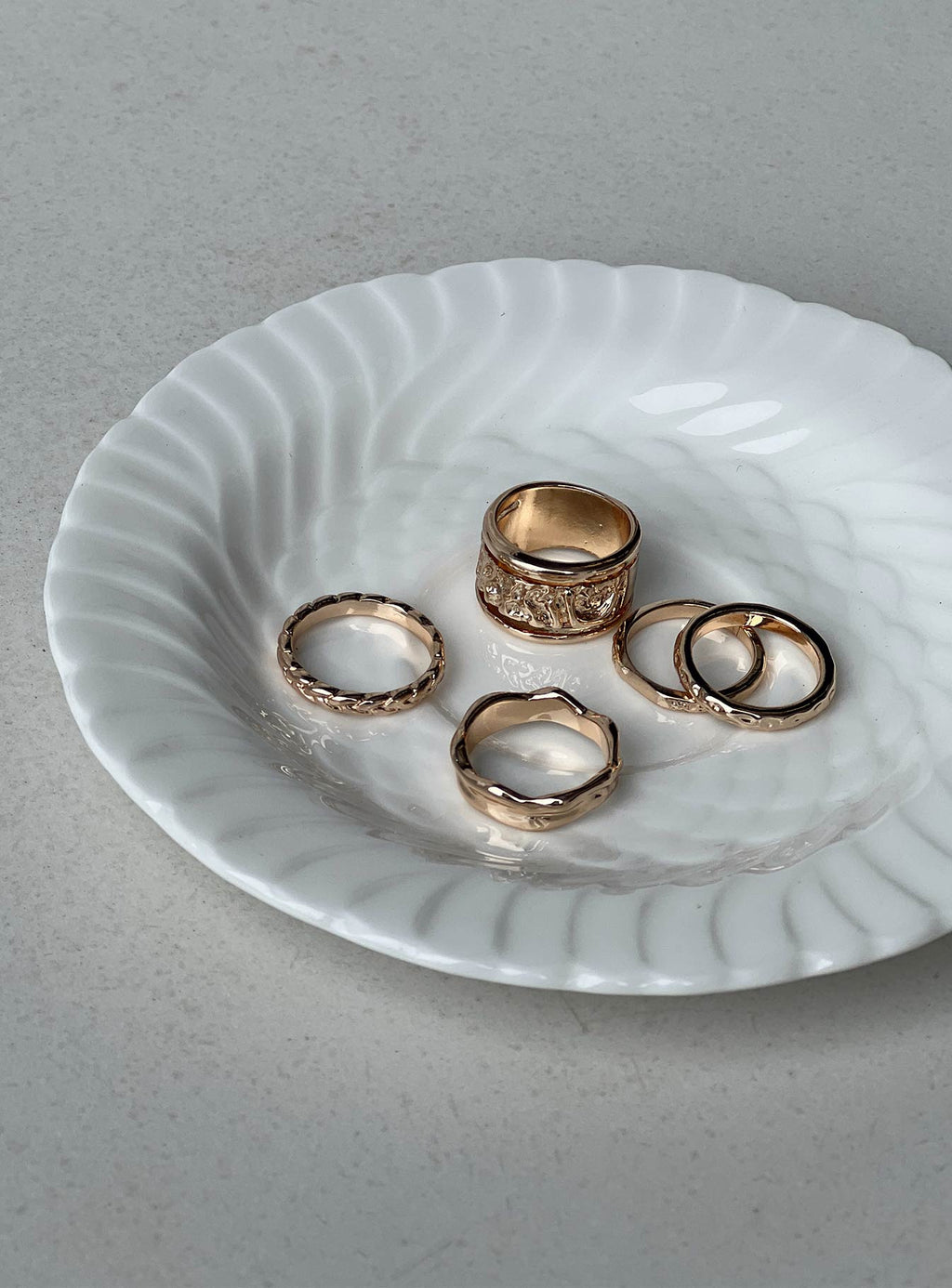 Isabel Ring Pack Gold