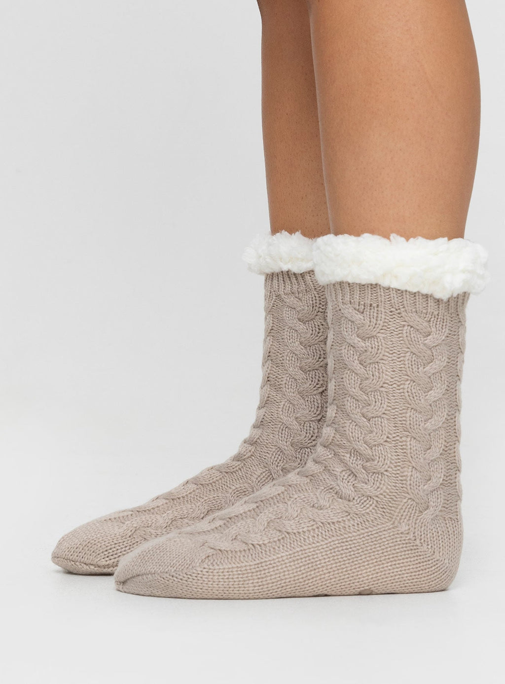 Warm Up Socks Beige