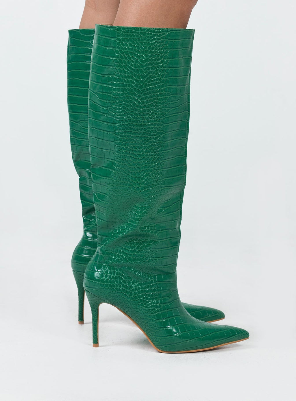Yorke Knee High Boots Green