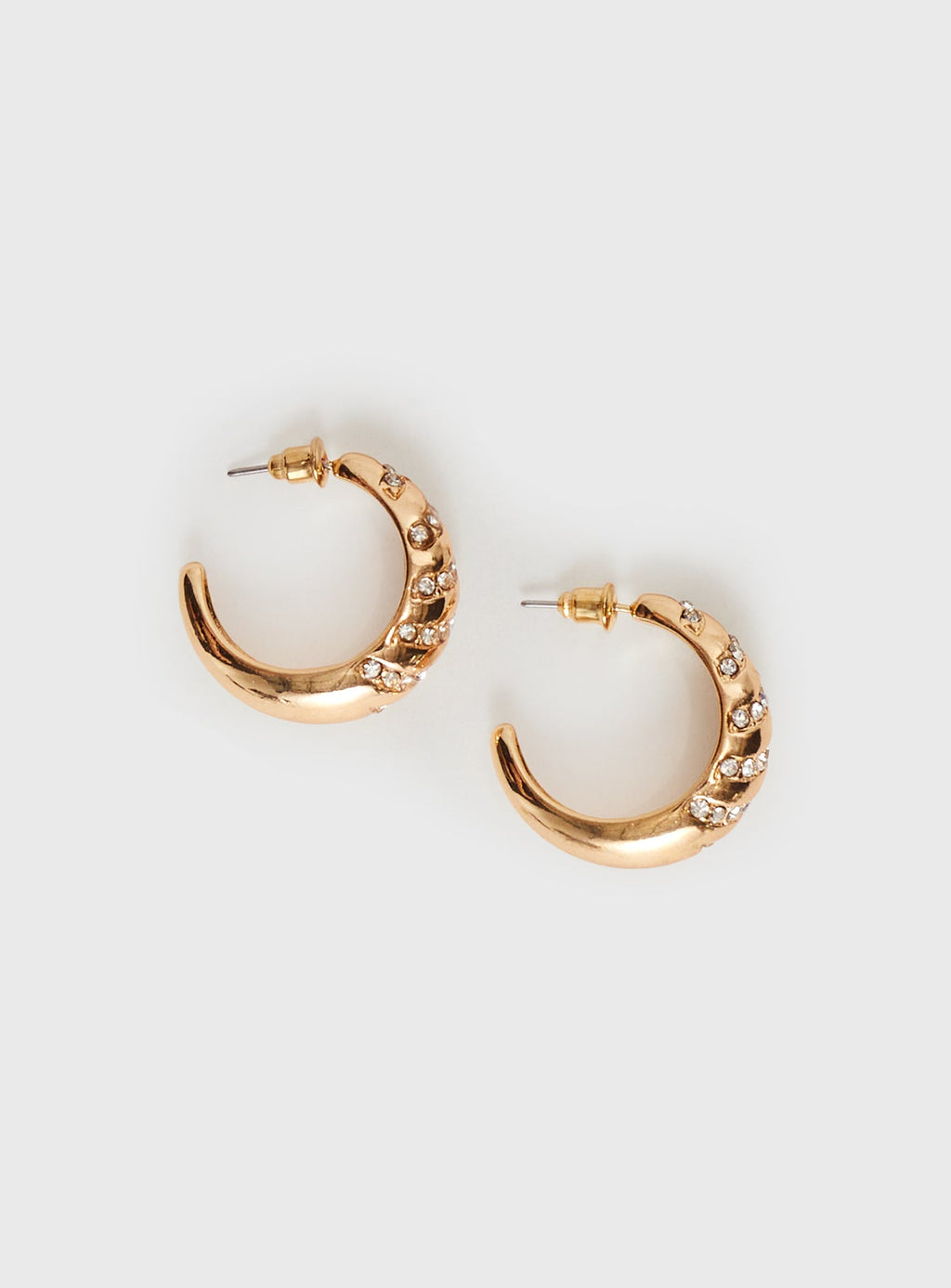 Daxtan Croissant Earrings Gold