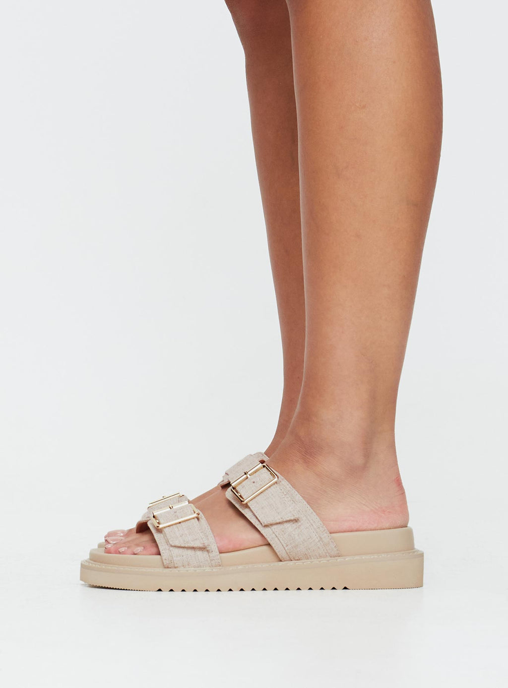 Roxxie Sandals Beige Linen