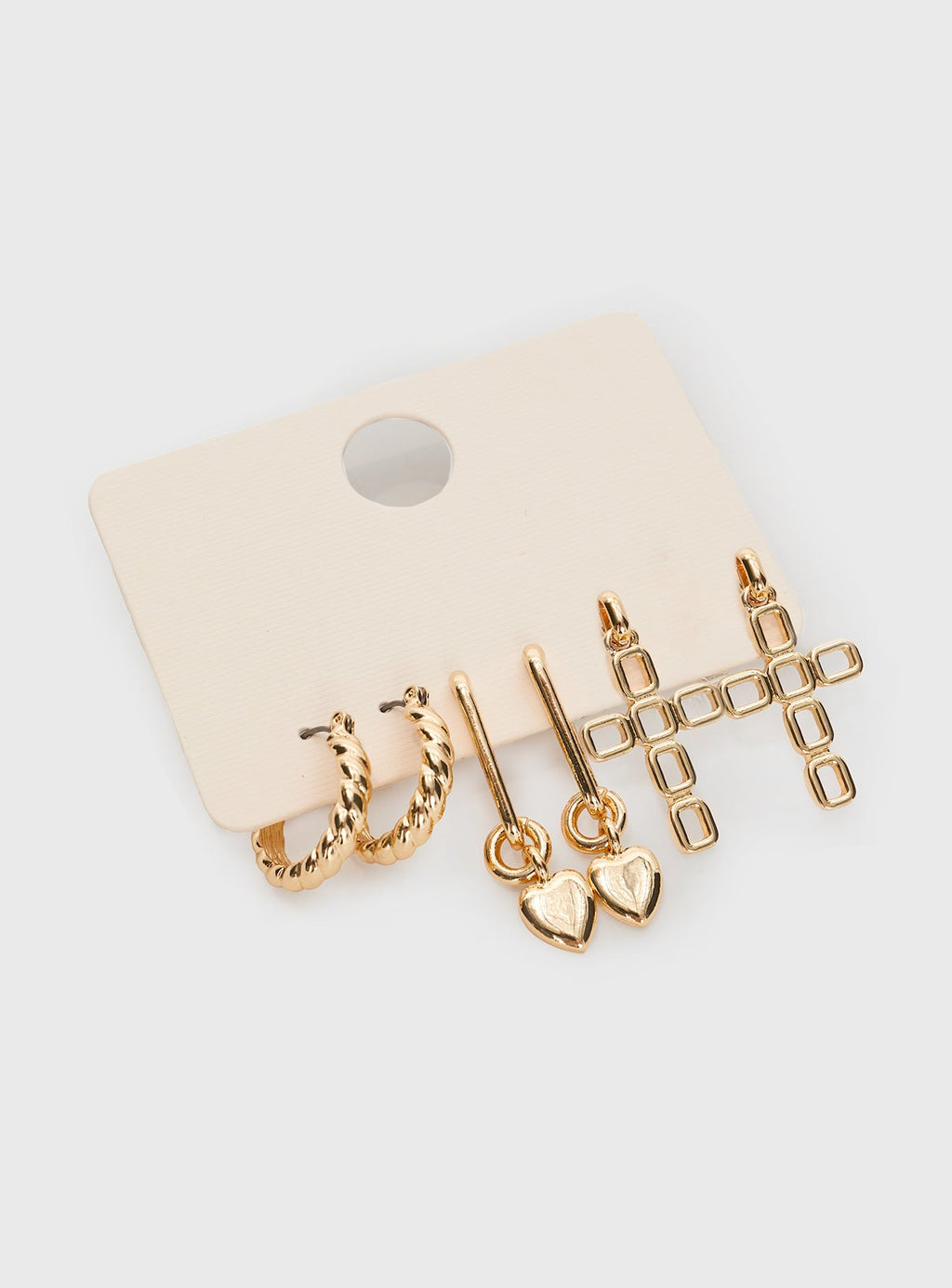 Thaddeus Earring Pack Gold