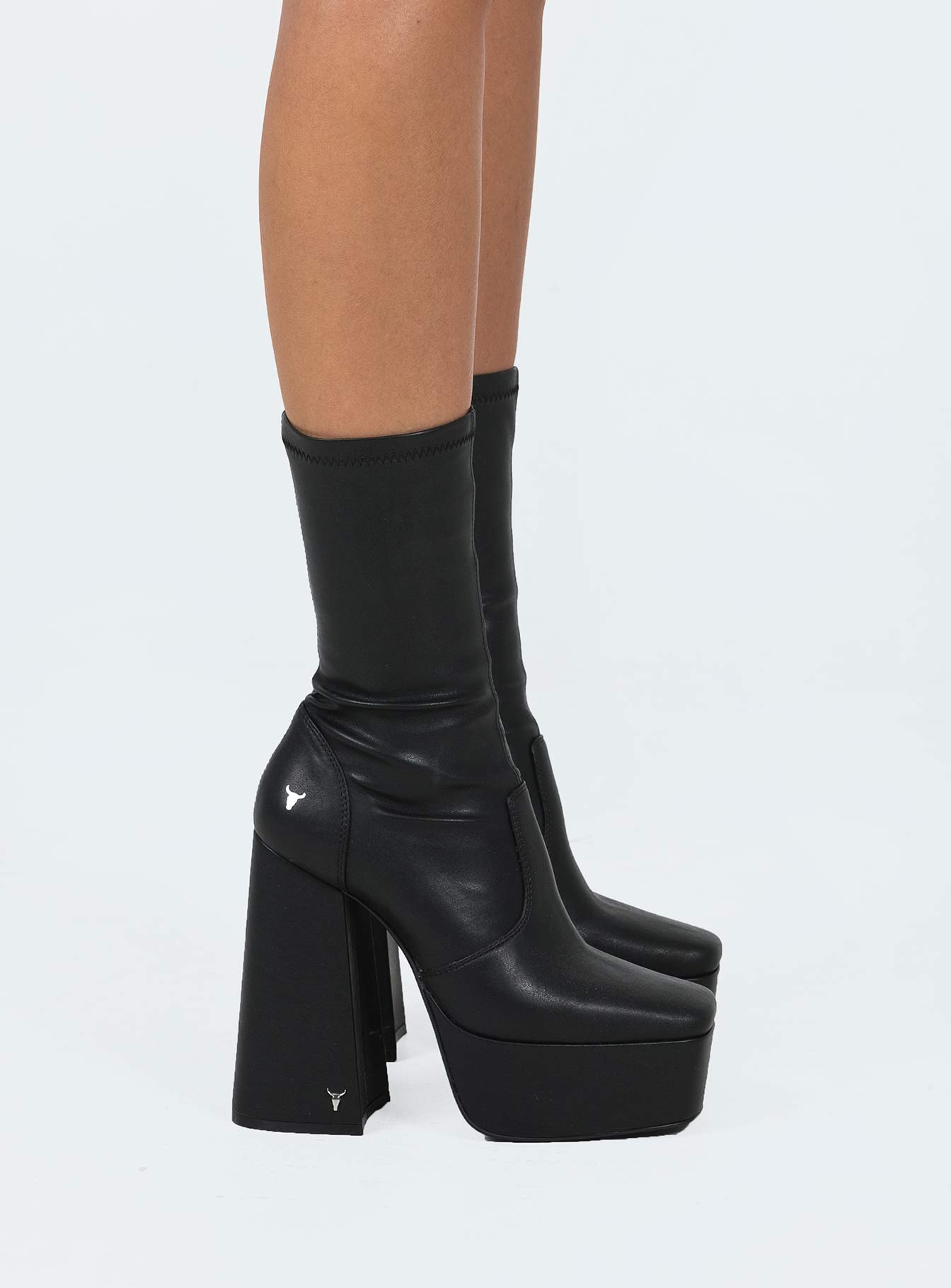 Windsor Smith Angelz Platform Boots Black