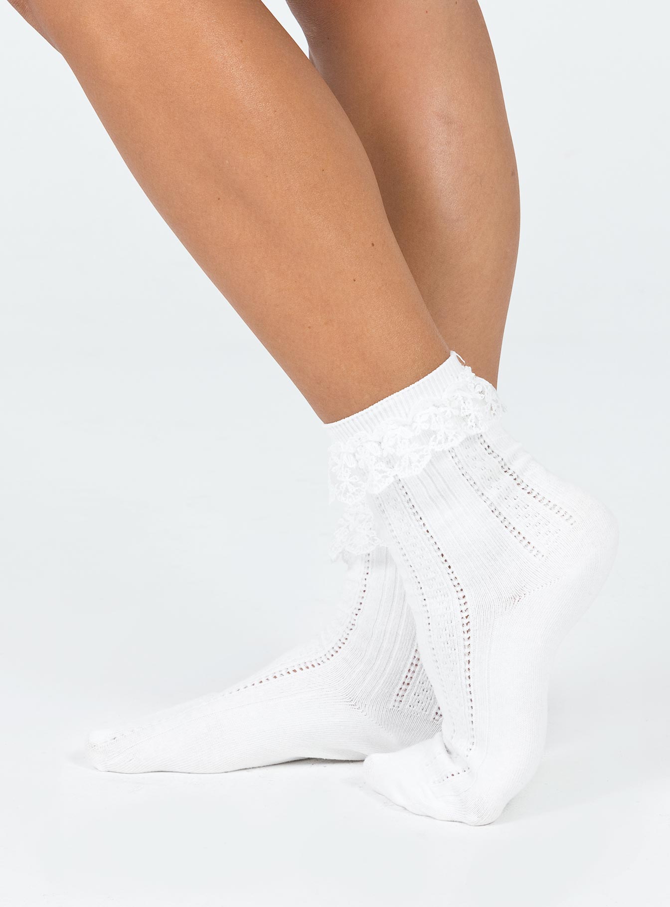 Ackie Socks White