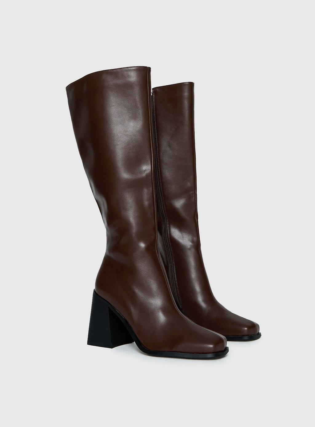 Renzo Knee High Boots Brown