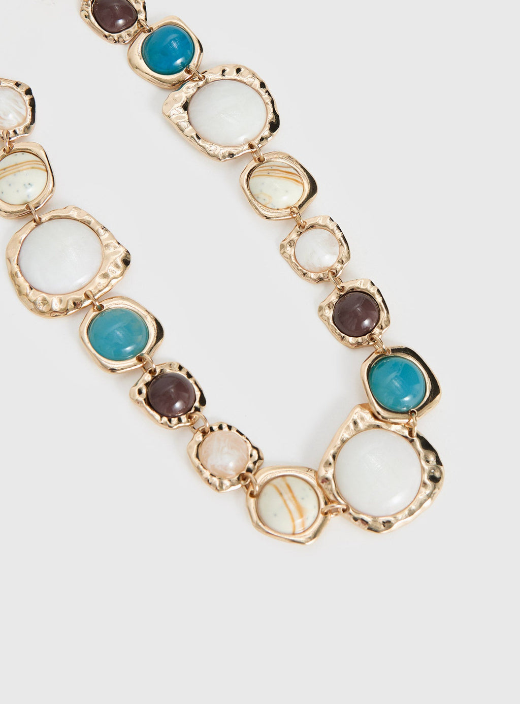 Evelynne Gemstone Necklace Gold