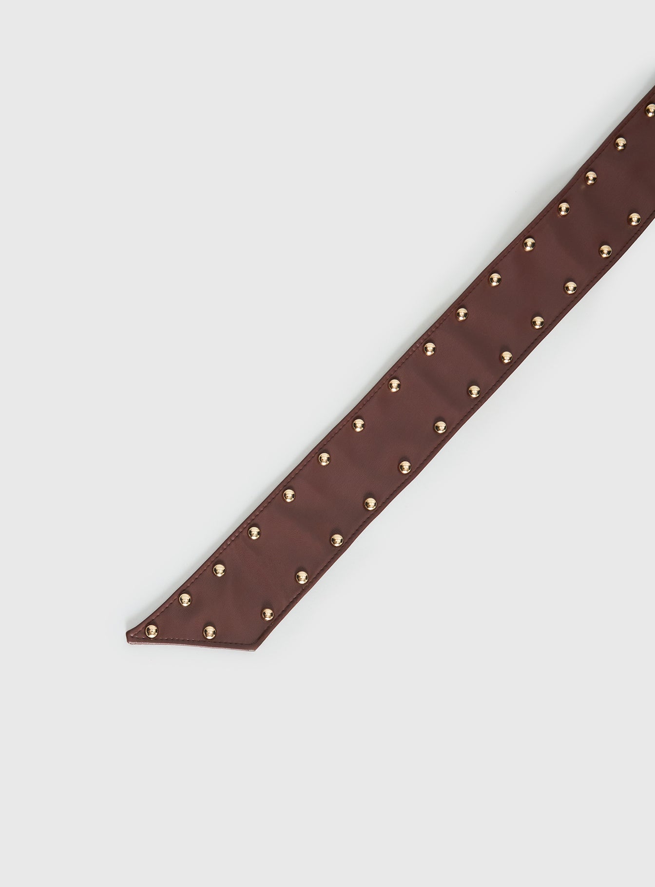 City Of Dreams Faux Leather Belt Brown / Gold