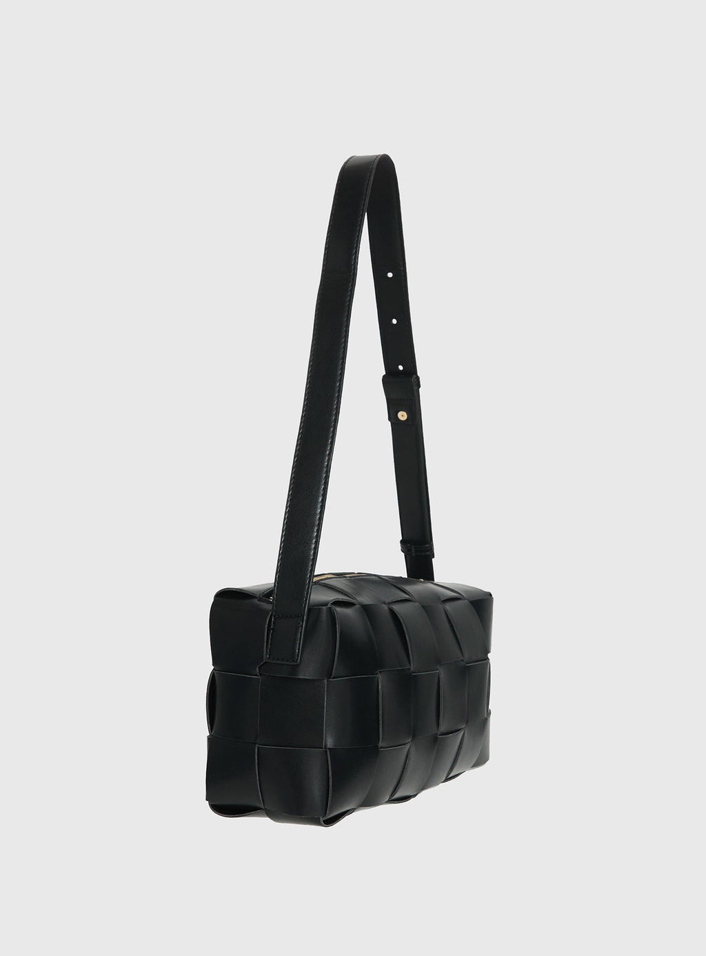 Declynn Woven Shoulder Bag Black