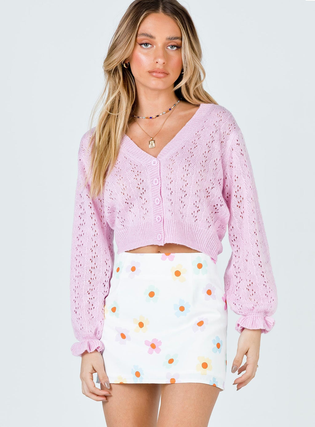 Mishka Mini Skirt White