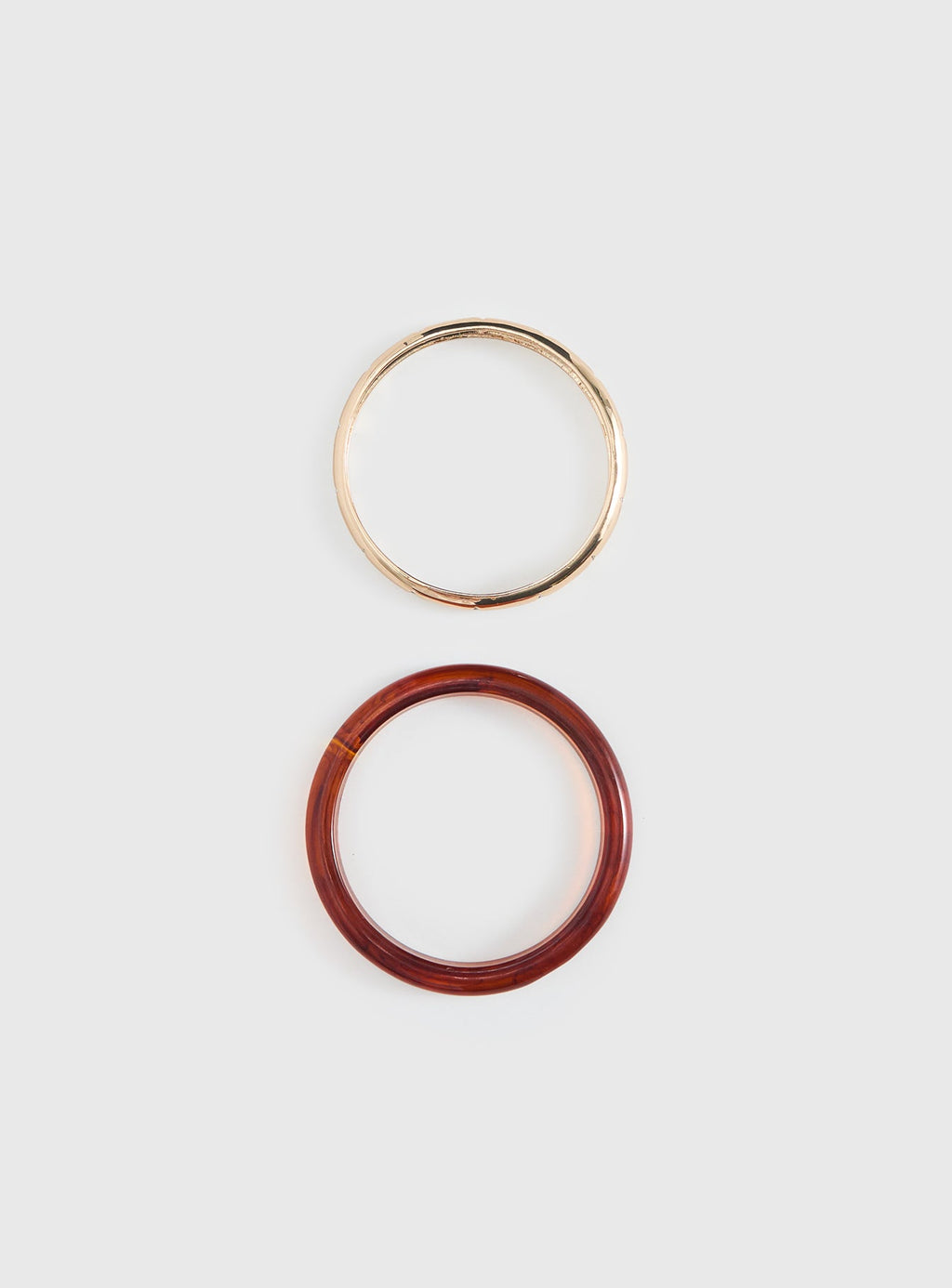 Rhi Rhi Diamante Resin Cuff Pack Brown / Gold