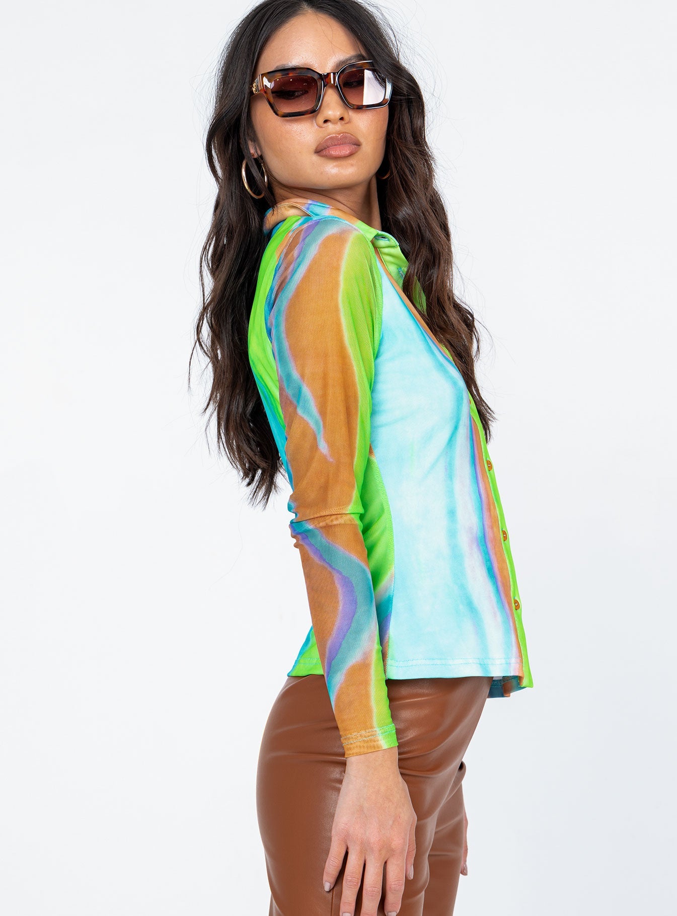 Jolene Long Sleeve Top Multi