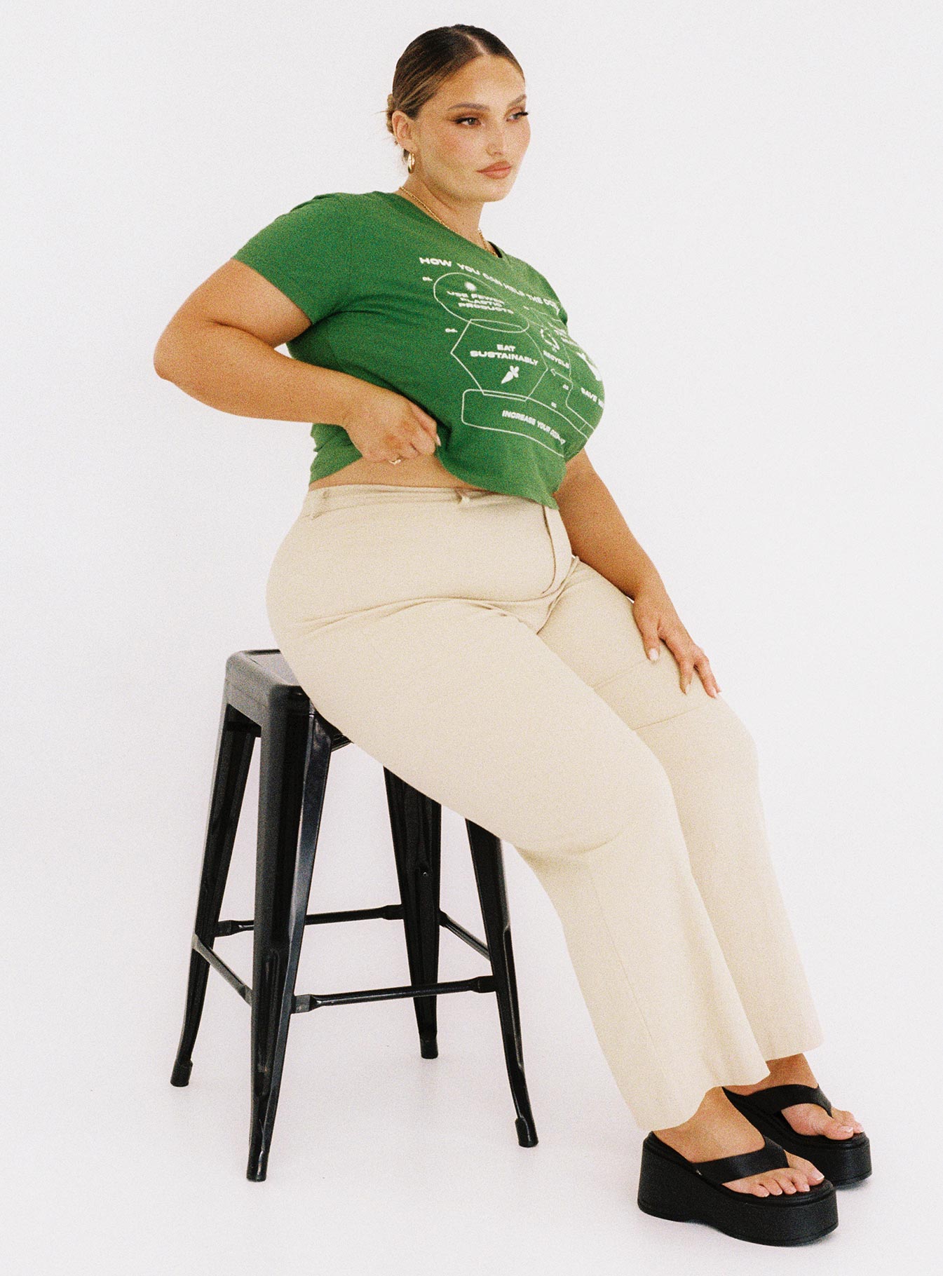 Carter Pants Beige Curve