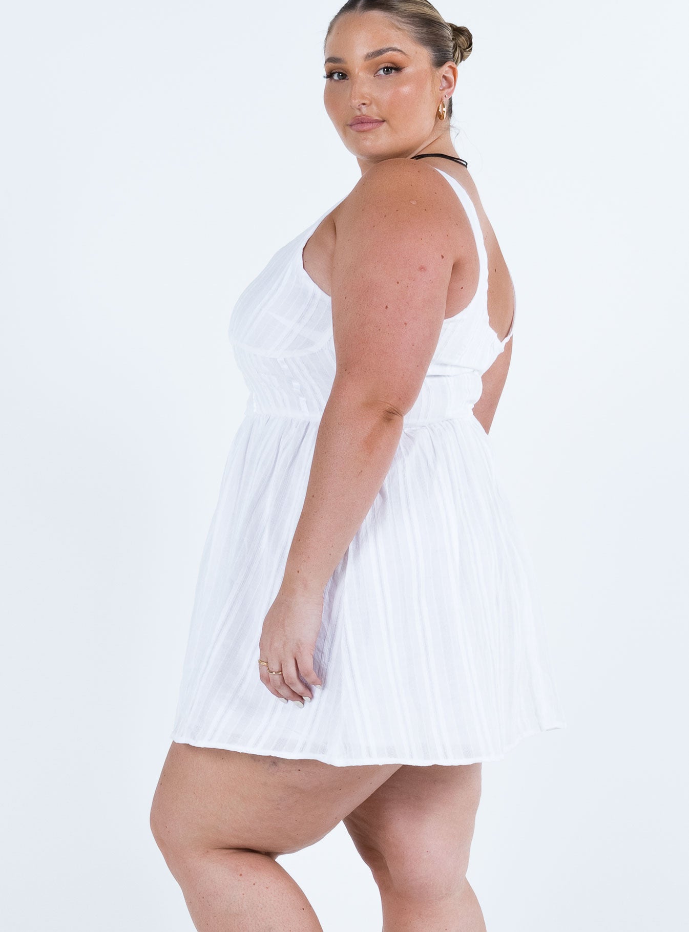 Lorinda Mini Dress White Curve